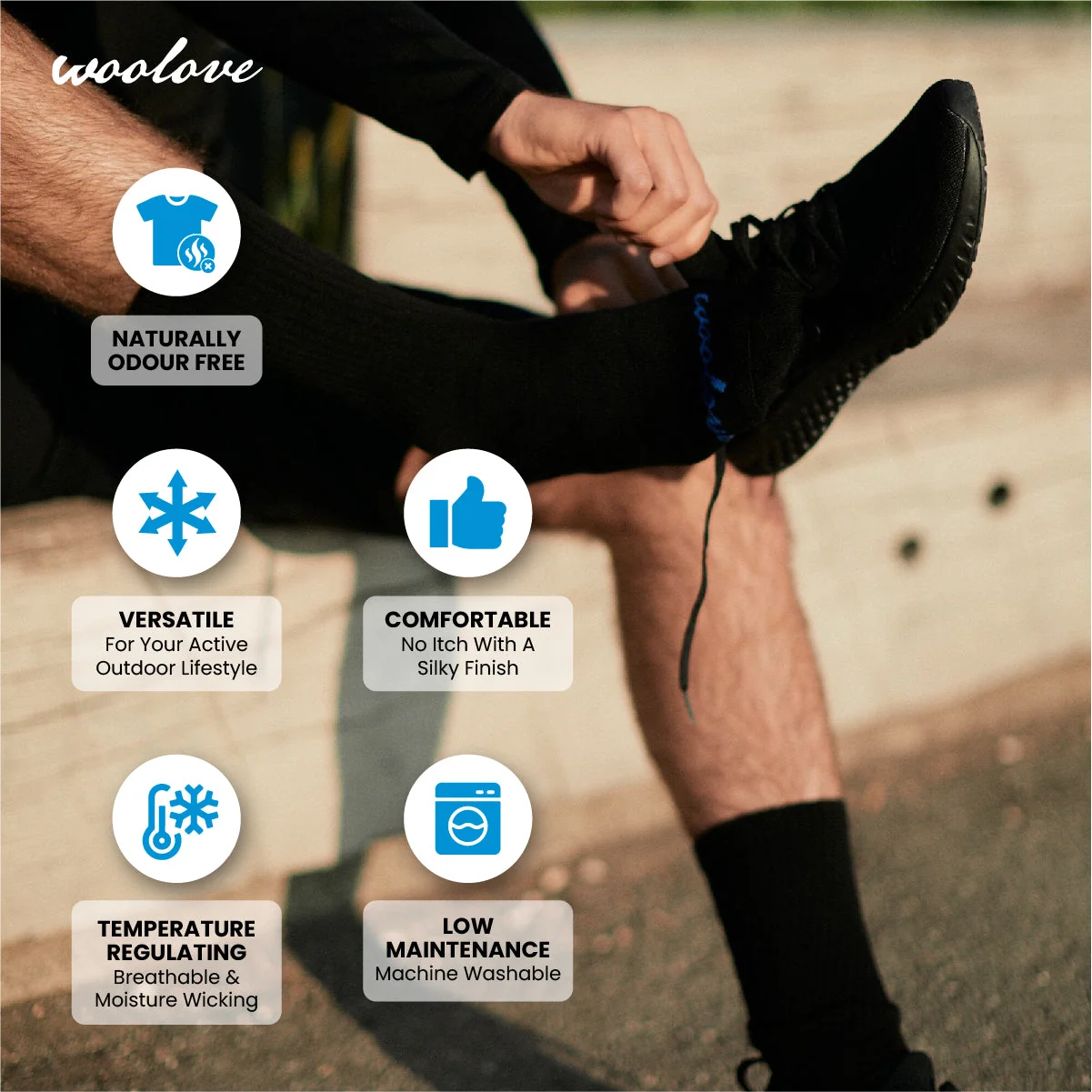Merino Wool Socks — 2 Pack, Unisex - Image 4