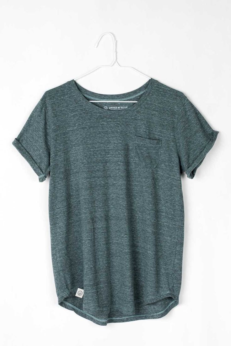 United By Blue Womens Standard Pocket Organic Cotton & Recycled Poly Shirts - Image 2