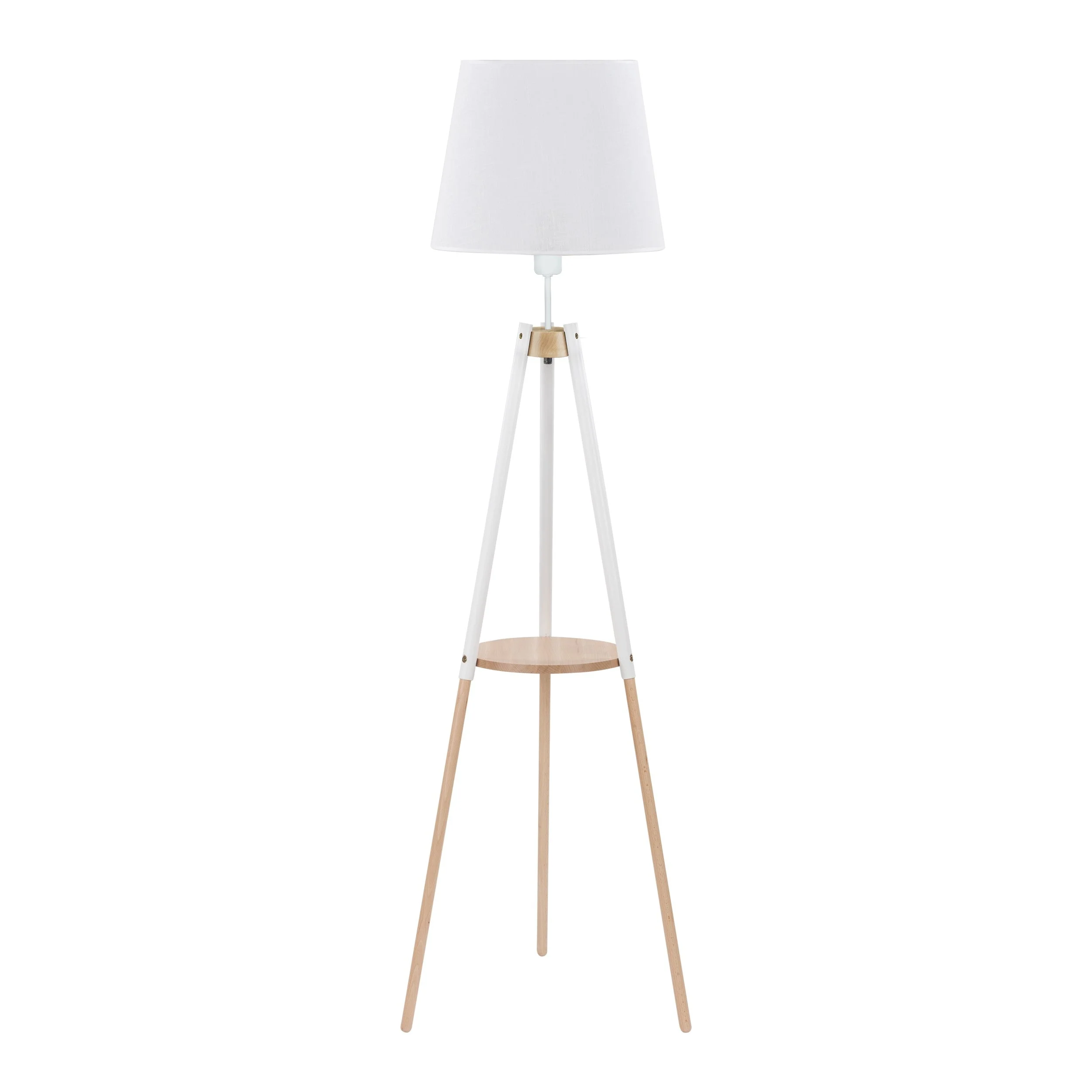 VAIO White Tray Table Floor Lamp for Living Room & Bedroom - Image 2