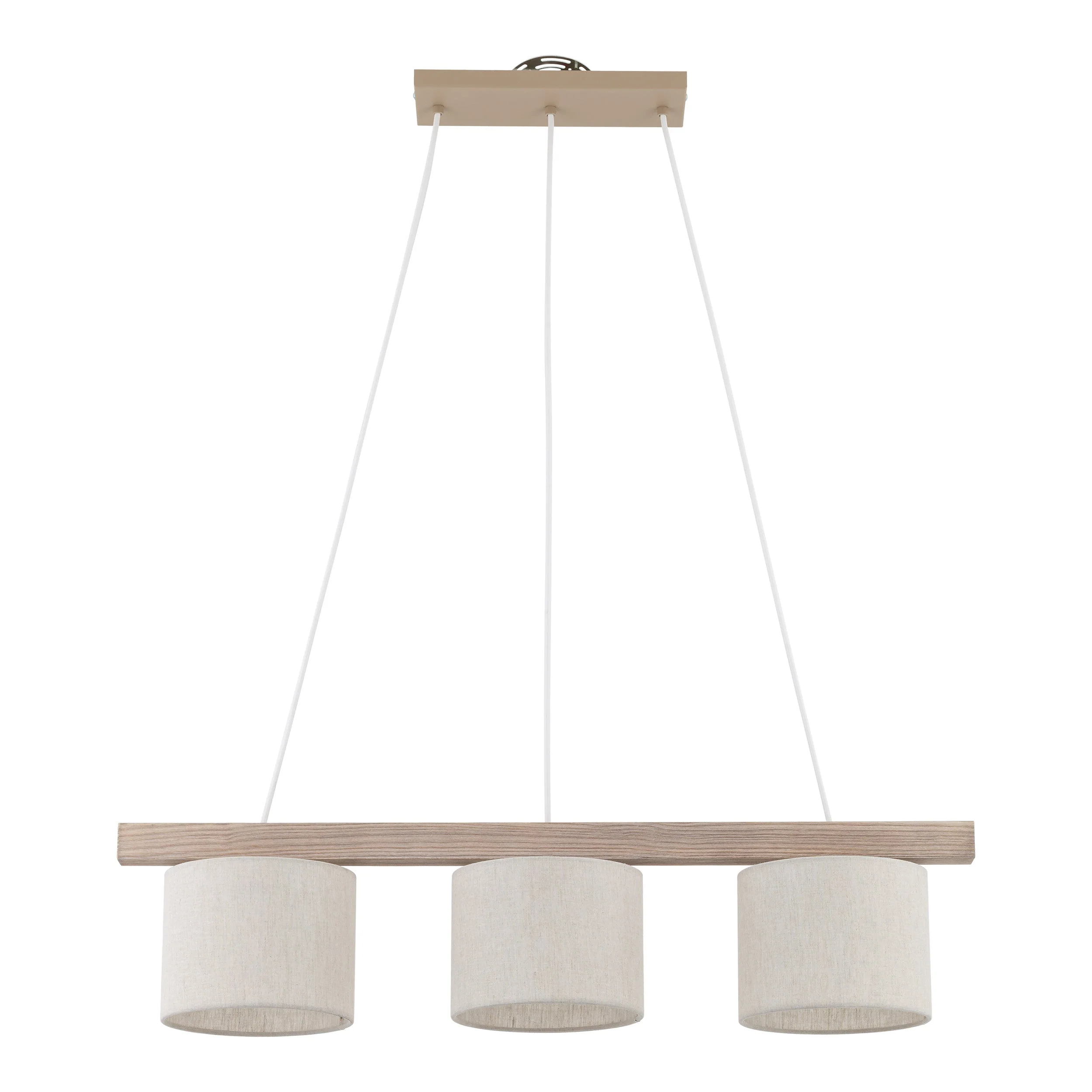 VARO Scandinavian Wood & Linen Pendant Light for Kitchen Island & Dining Table - Image 11
