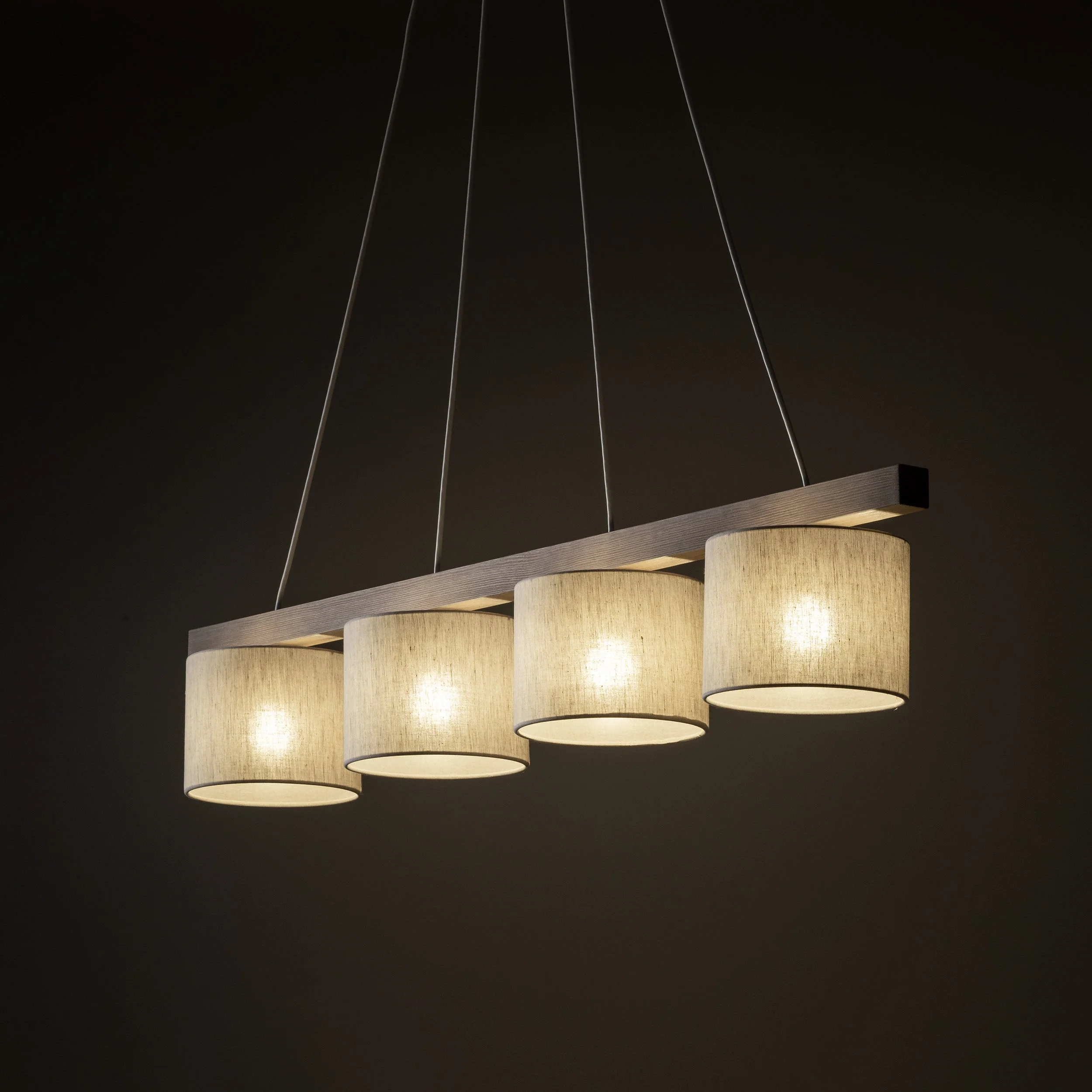 VARO Scandinavian Wood & Linen Pendant Light for Kitchen Island & Dining Table - Image 13