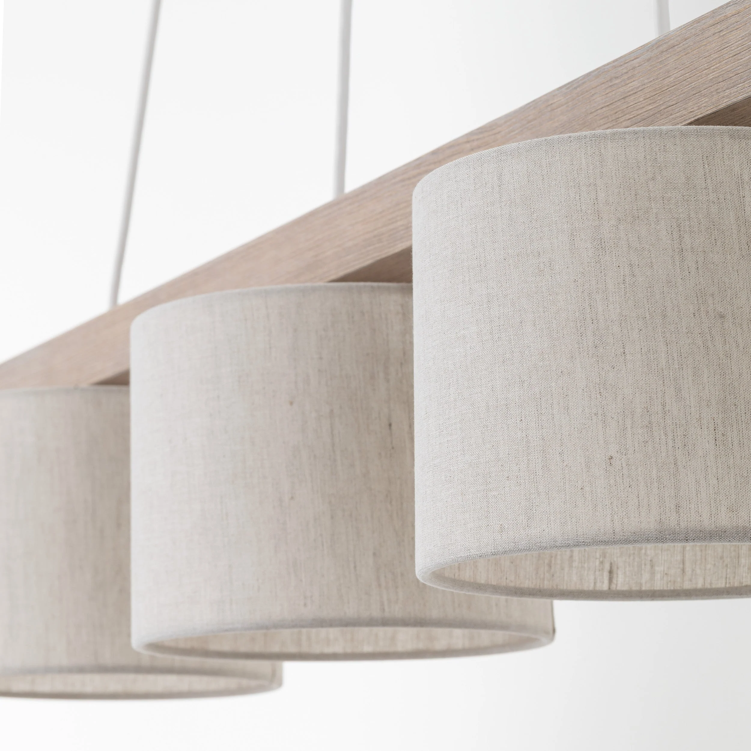 VARO Scandinavian Wood & Linen Pendant Light for Kitchen Island & Dining Table - Image 15