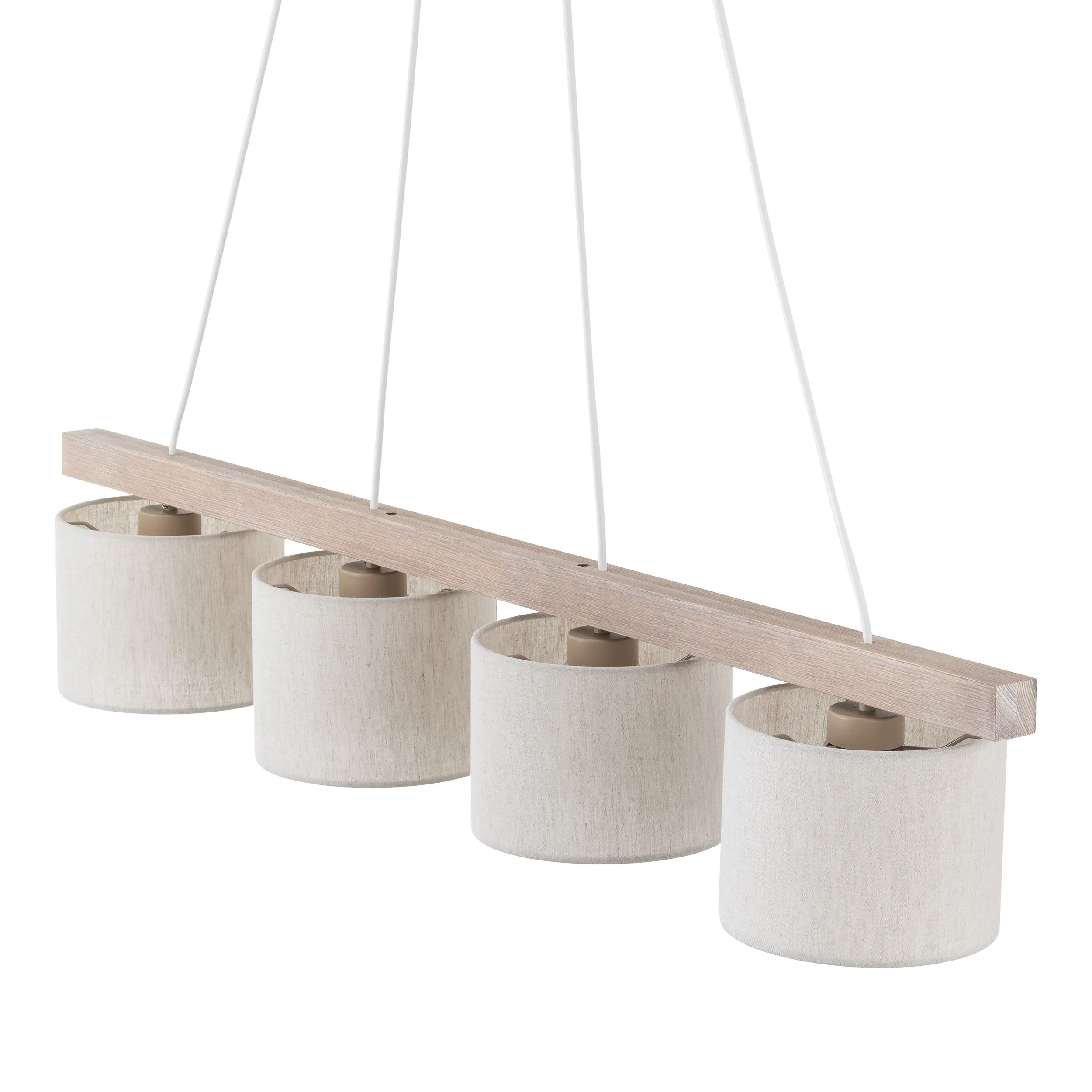 VARO Scandinavian Wood & Linen Pendant Light for Kitchen Island & Dining Table - Image 16