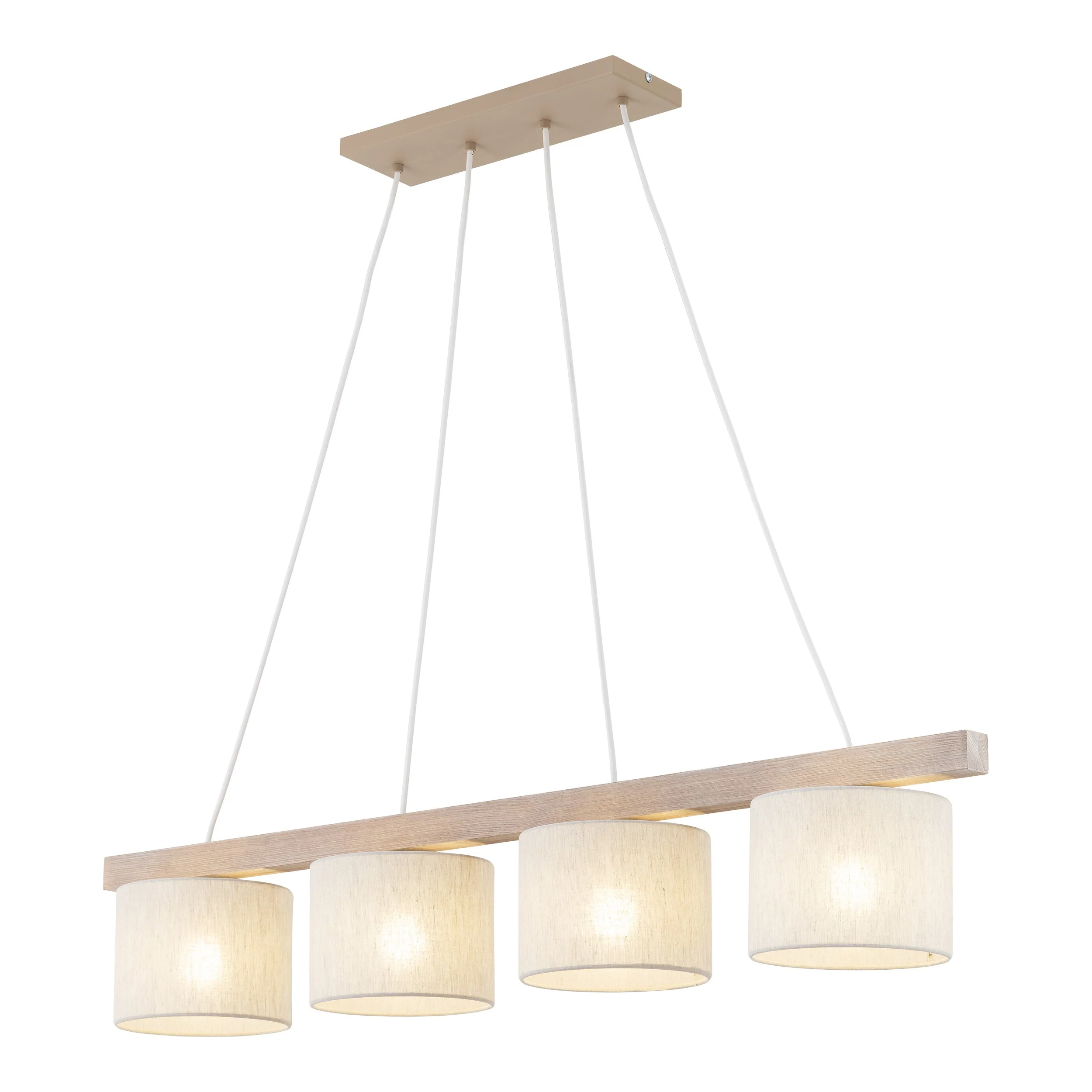 VARO Scandinavian Wood & Linen Pendant Light for Kitchen Island & Dining Table - Image 17