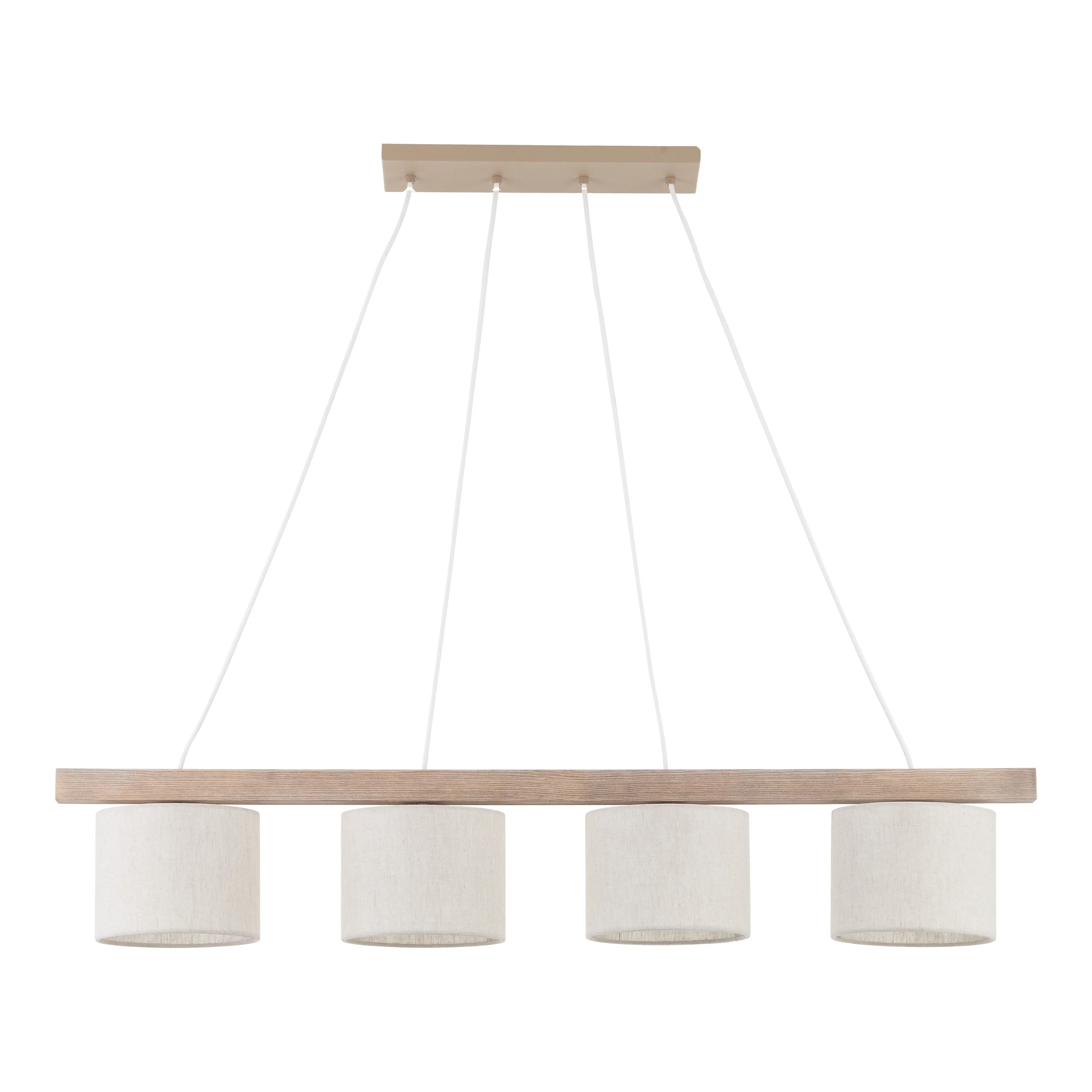 VARO Scandinavian Wood & Linen Pendant Light for Kitchen Island & Dining Table - Image 19