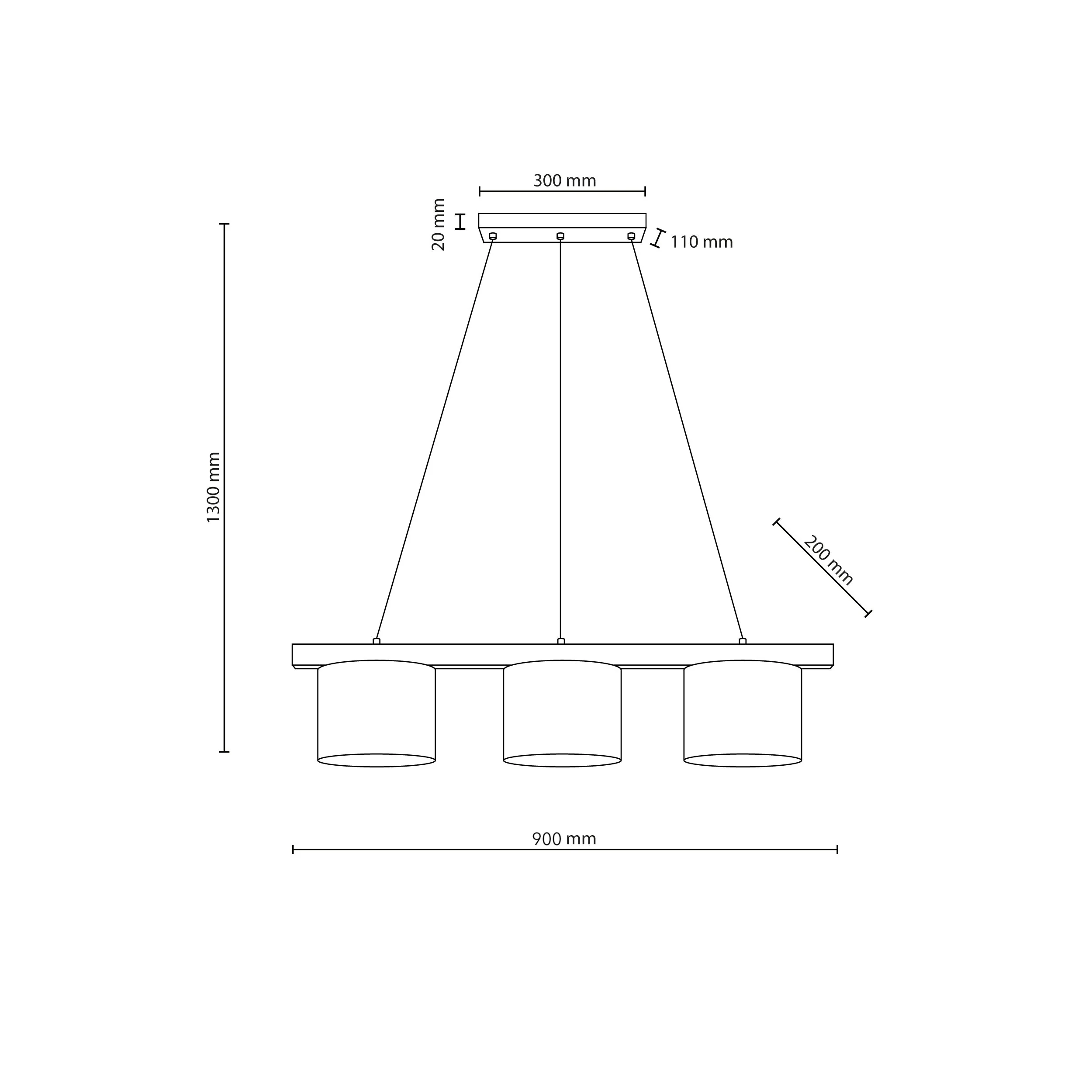 VARO Scandinavian Wood & Linen Pendant Light for Kitchen Island & Dining Table - Image 20