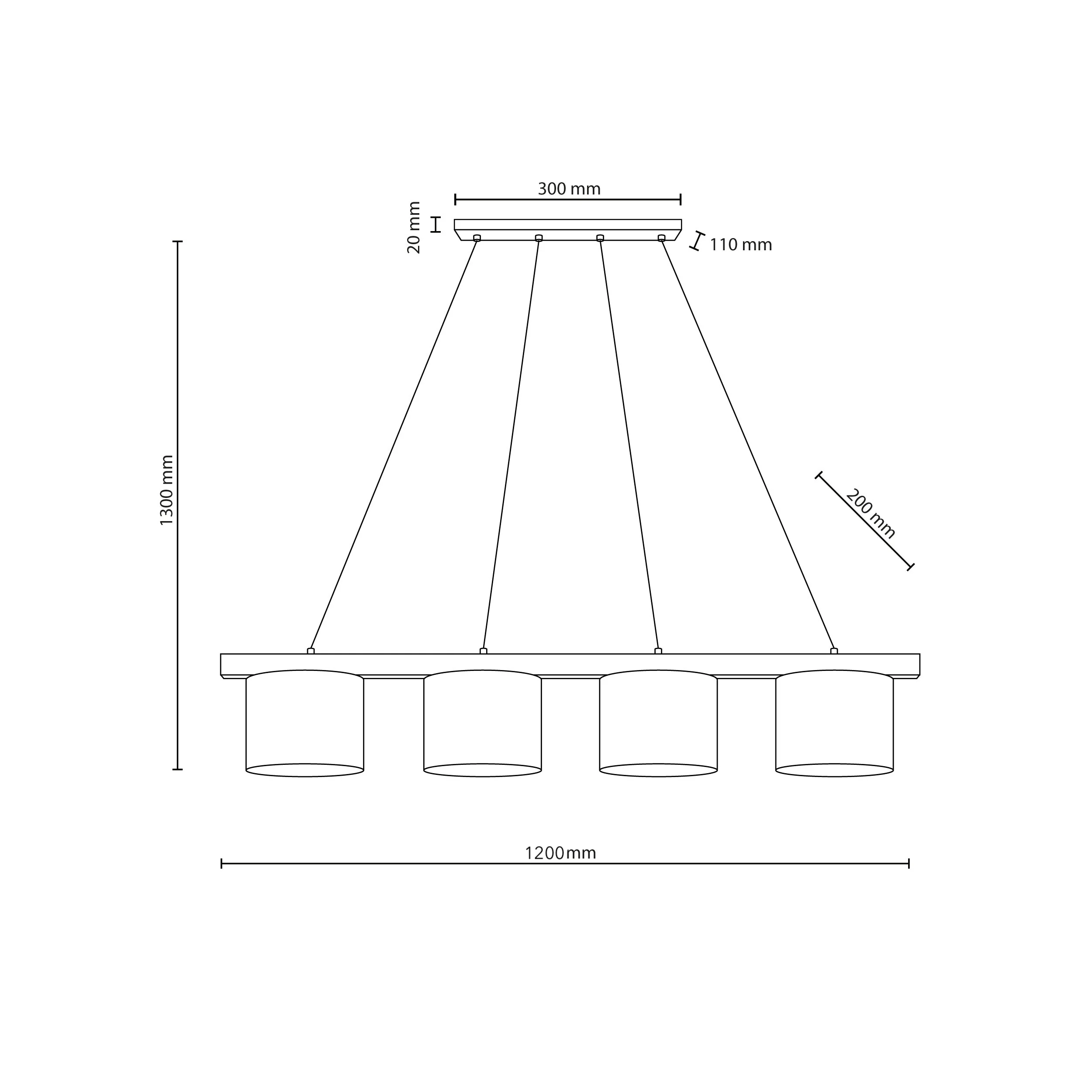 VARO Scandinavian Wood & Linen Pendant Light for Kitchen Island & Dining Table - Image 21