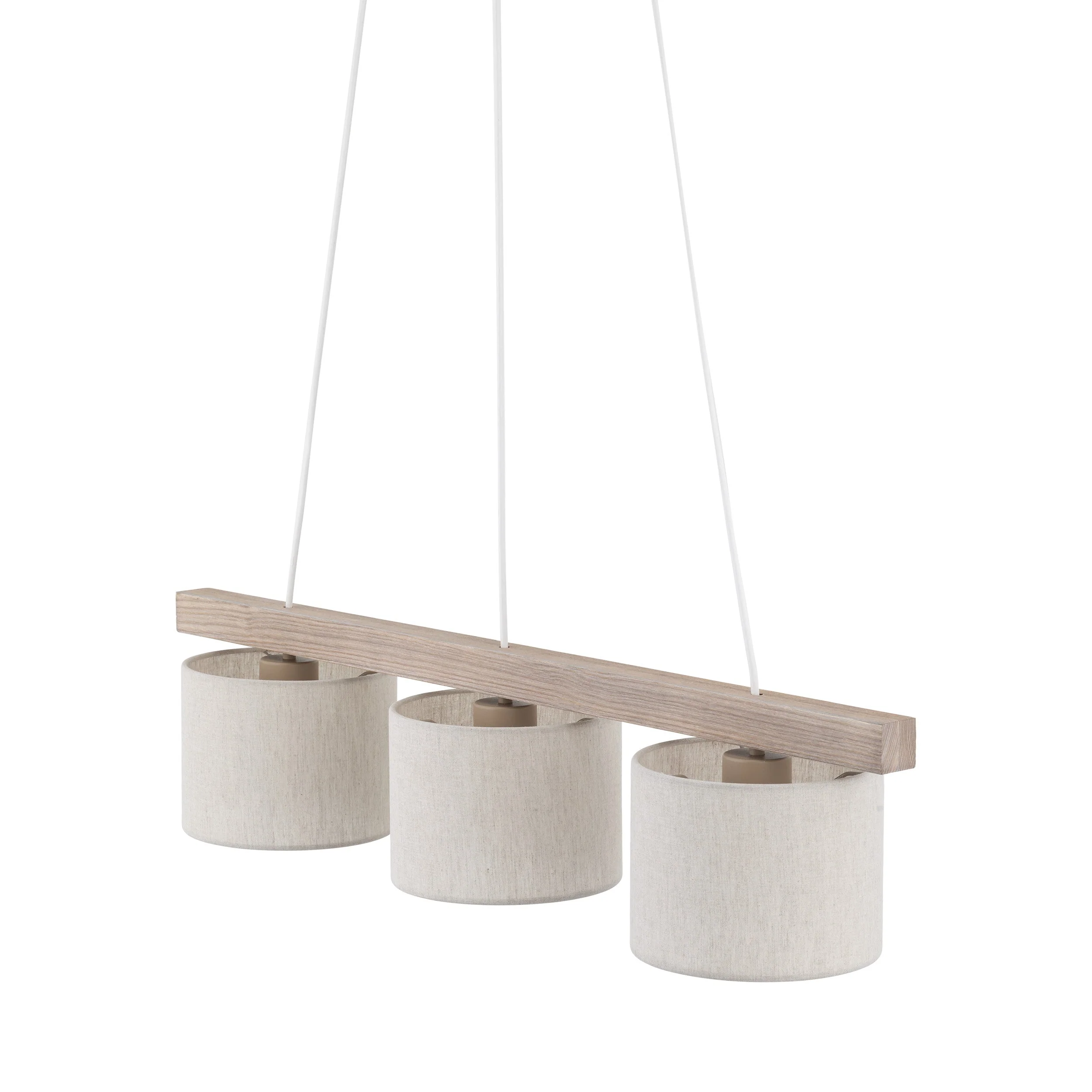 VARO Scandinavian Wood & Linen Pendant Light for Kitchen Island & Dining Table - Image 8