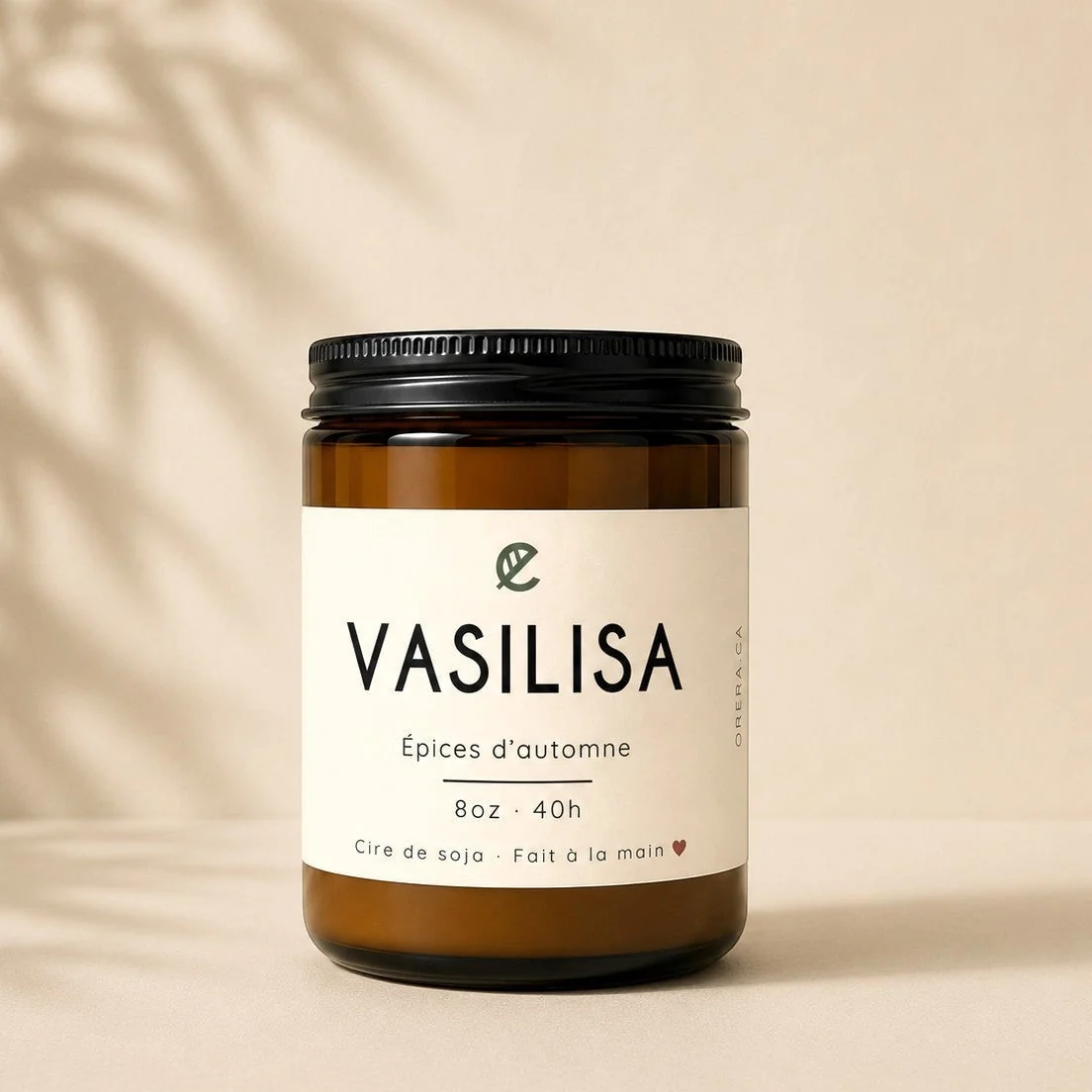 Bougie de soya VASILISA épices d'automne