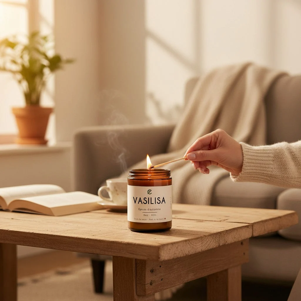 Bougie de soya VASILISA épices d'automne - Image 2