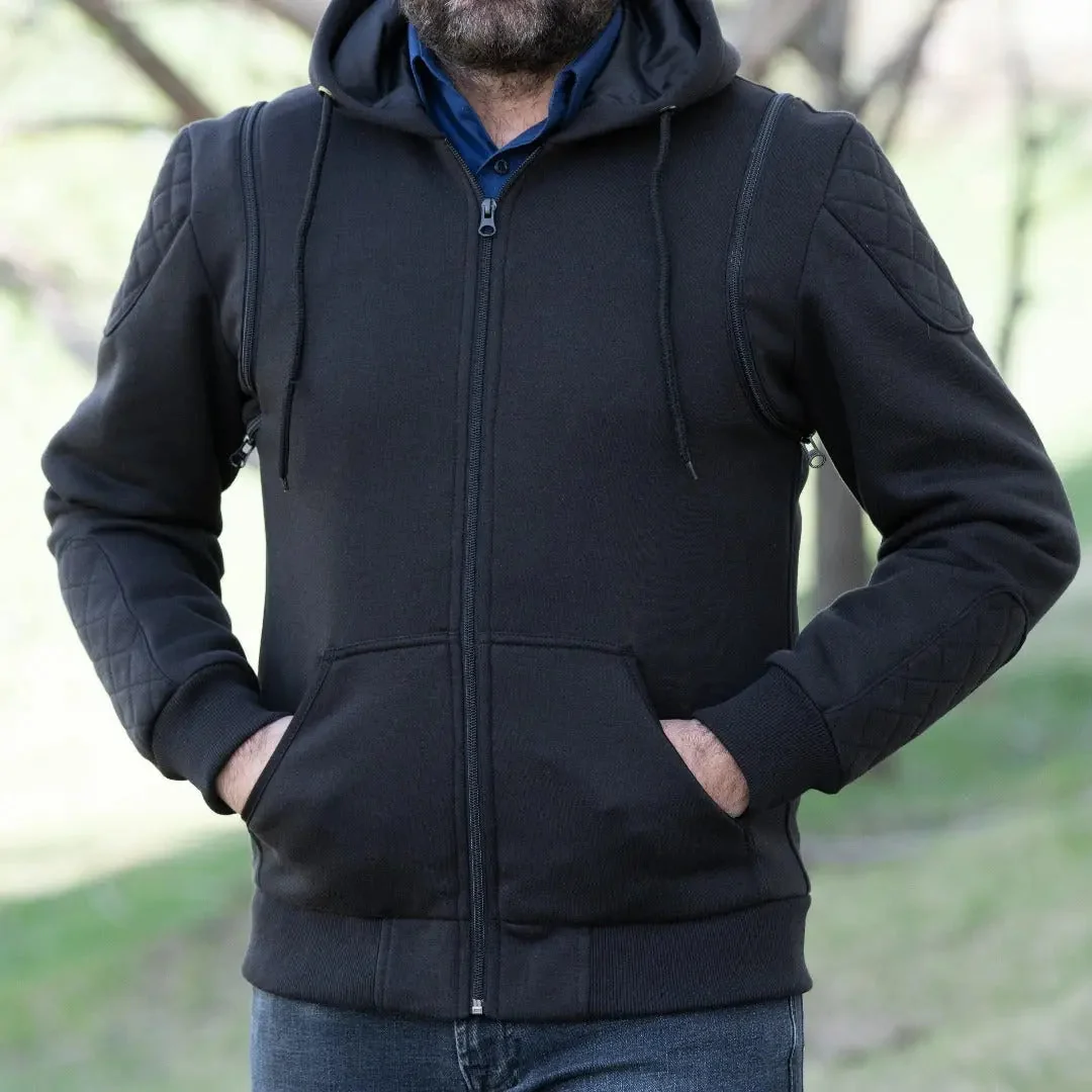 Versatile Denim Vest with Hoodie - Image 10