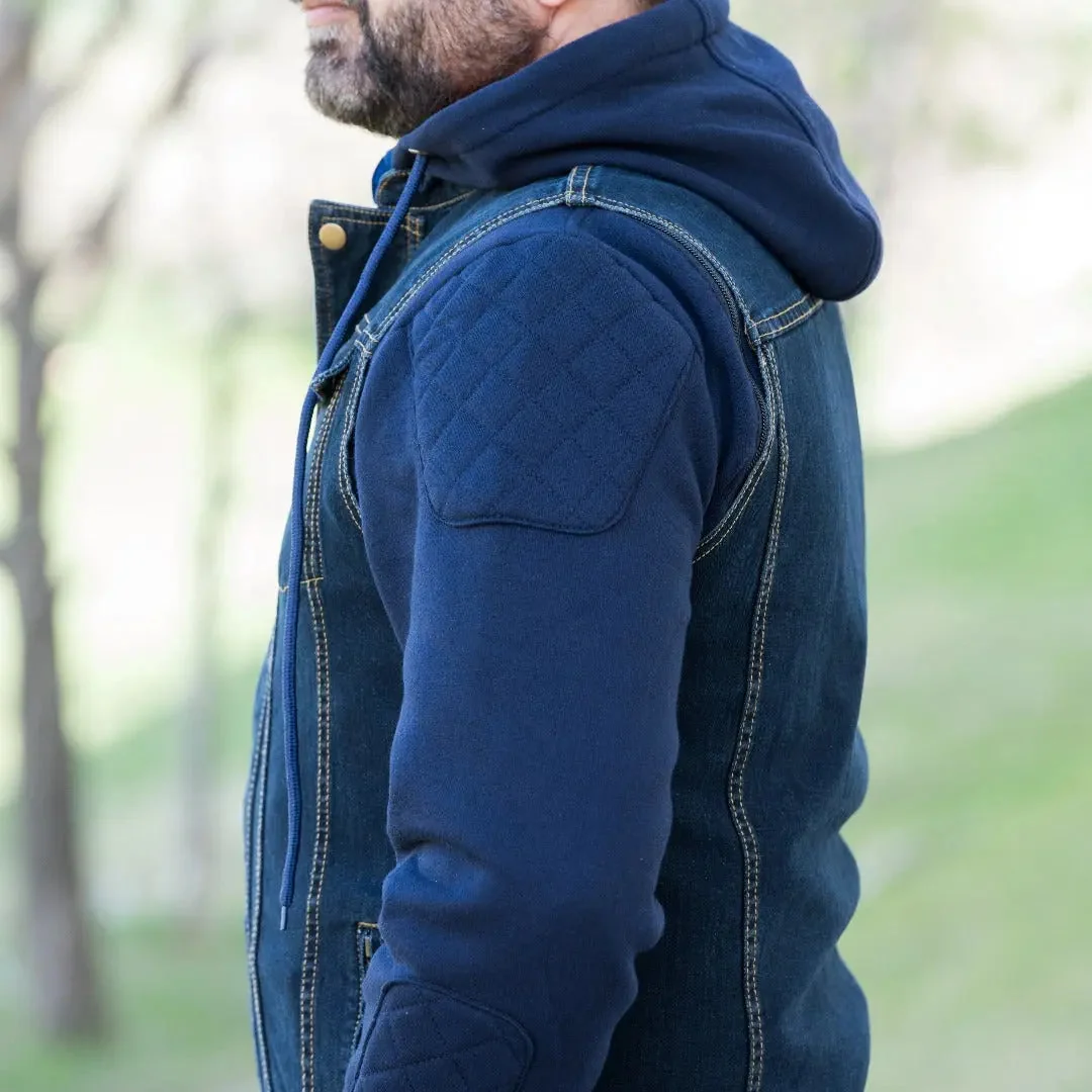 Versatile Denim Vest with Hoodie - Image 2