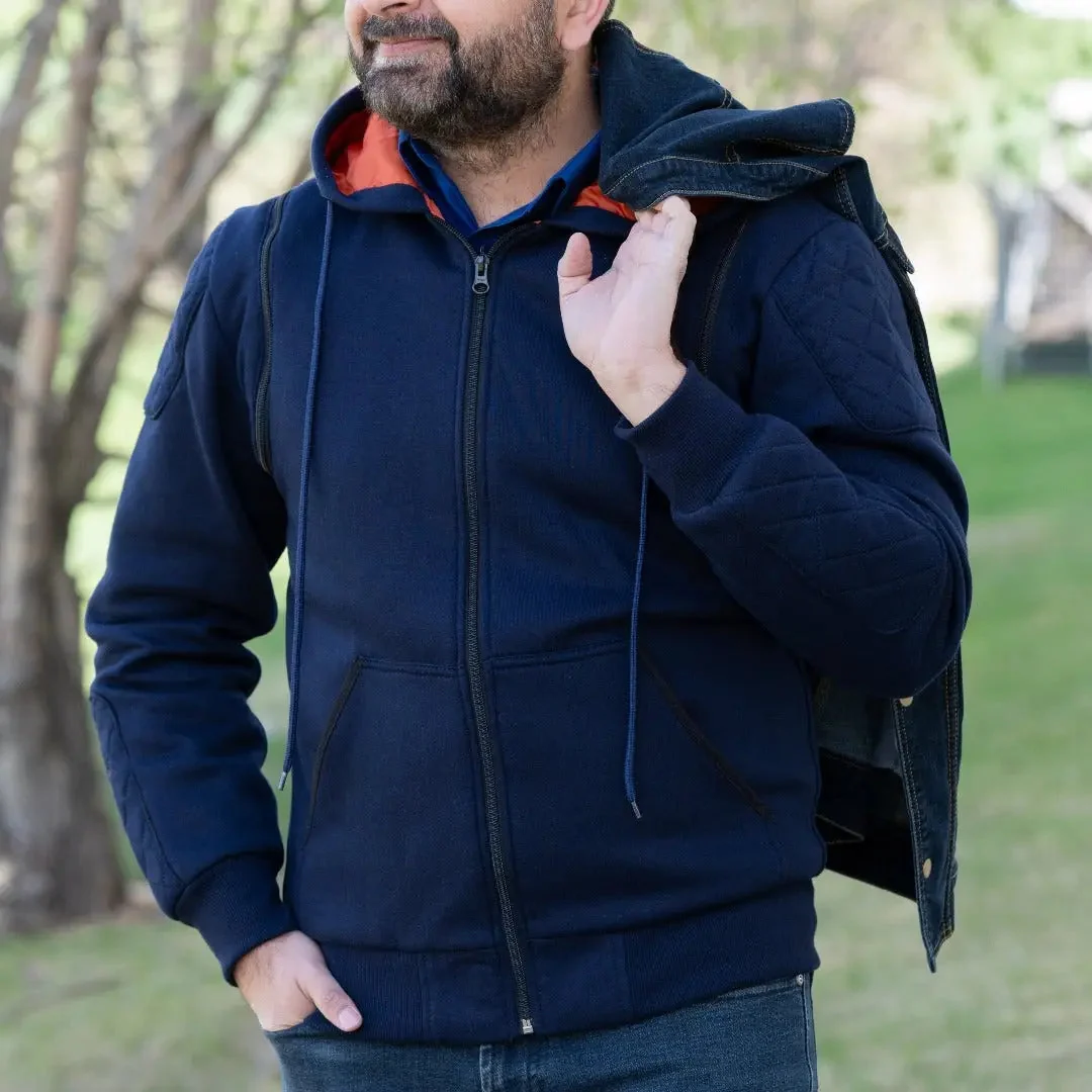 Versatile Denim Vest with Hoodie - Image 5
