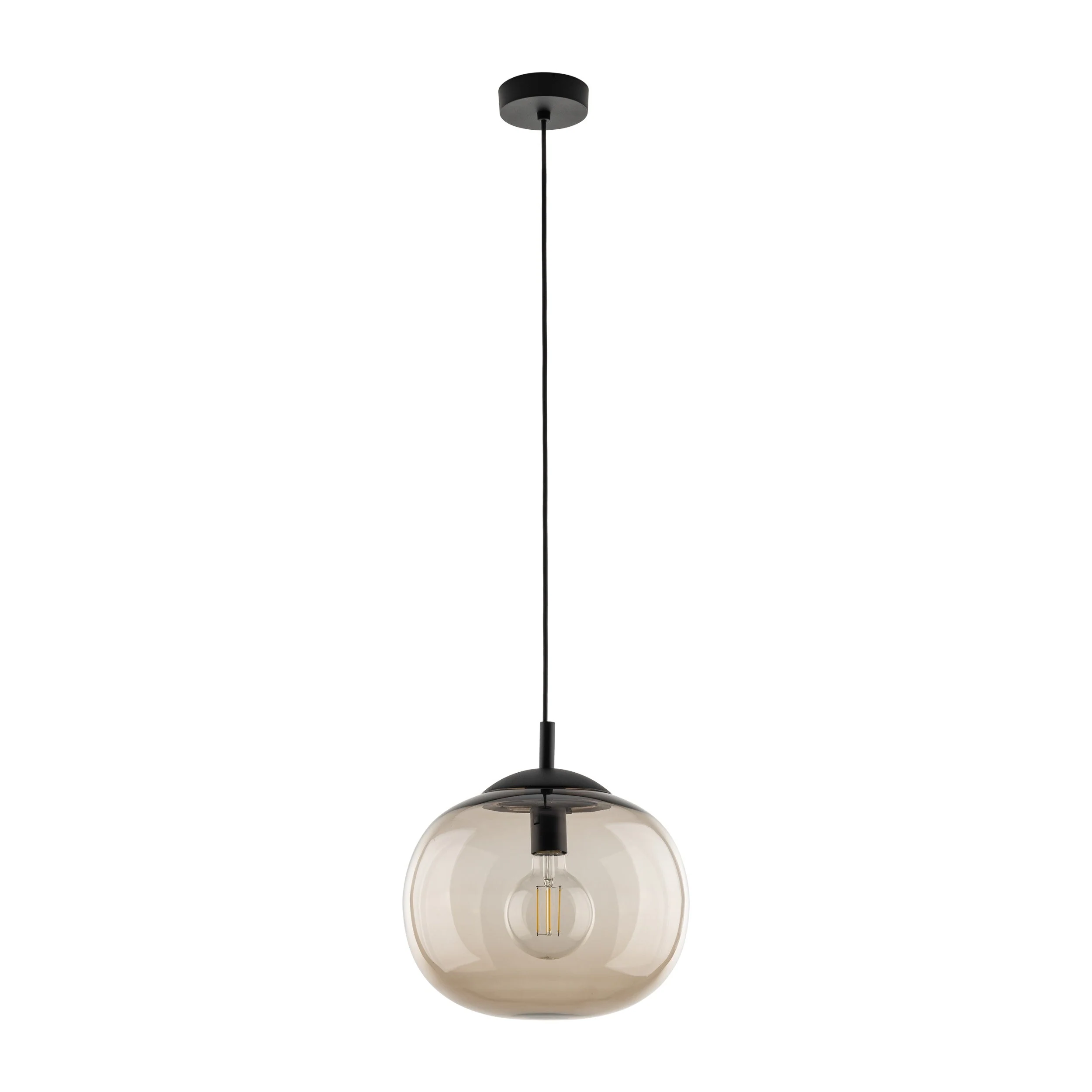 VIBE Topaz Glass Scandinavian Pendant Ceiling Light Fixture for Kitchen Island, Dining Room & Living Room - Image 2