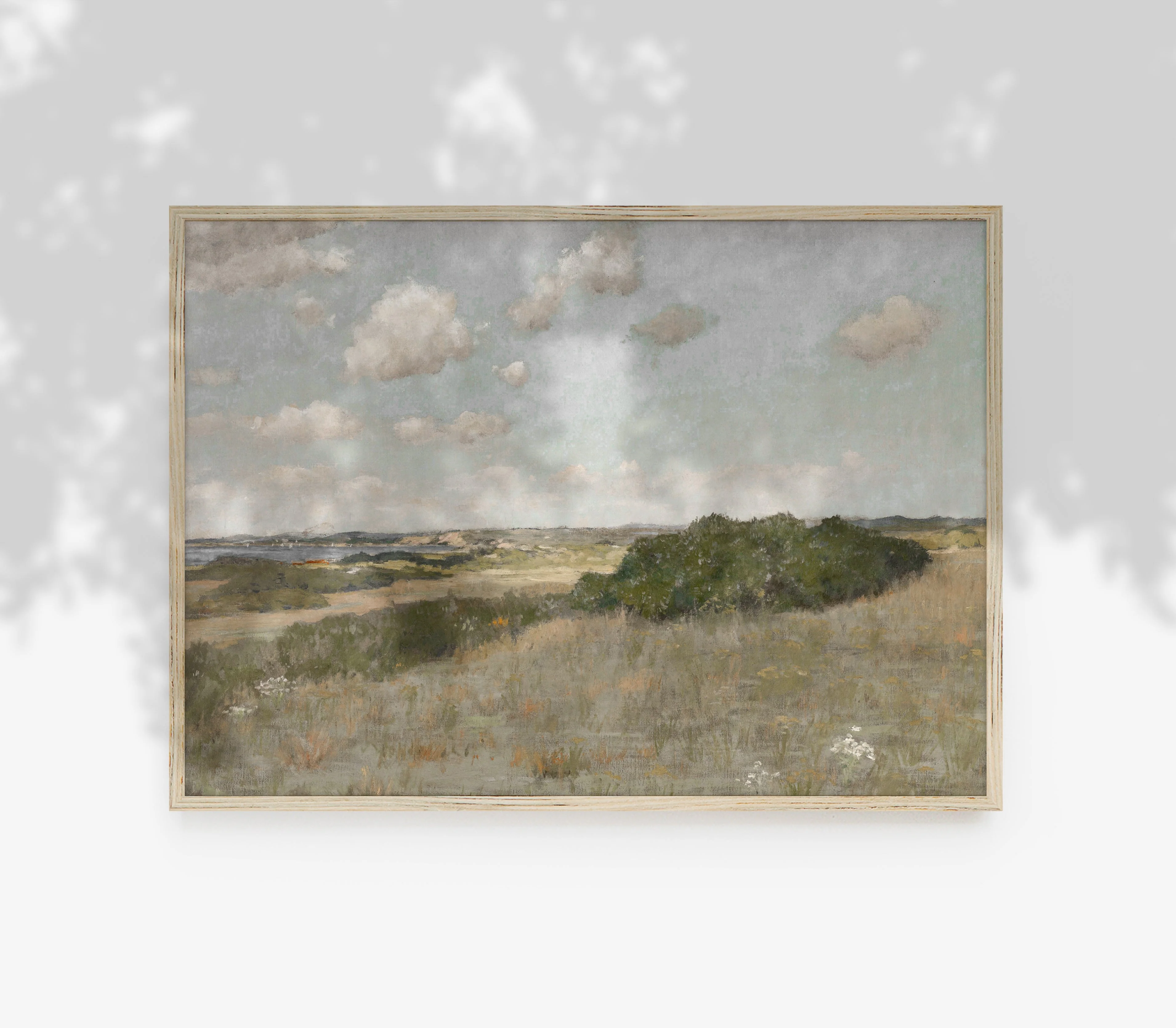 Vintage Muted Pastel Landscape Art Print L0218 - Image 3