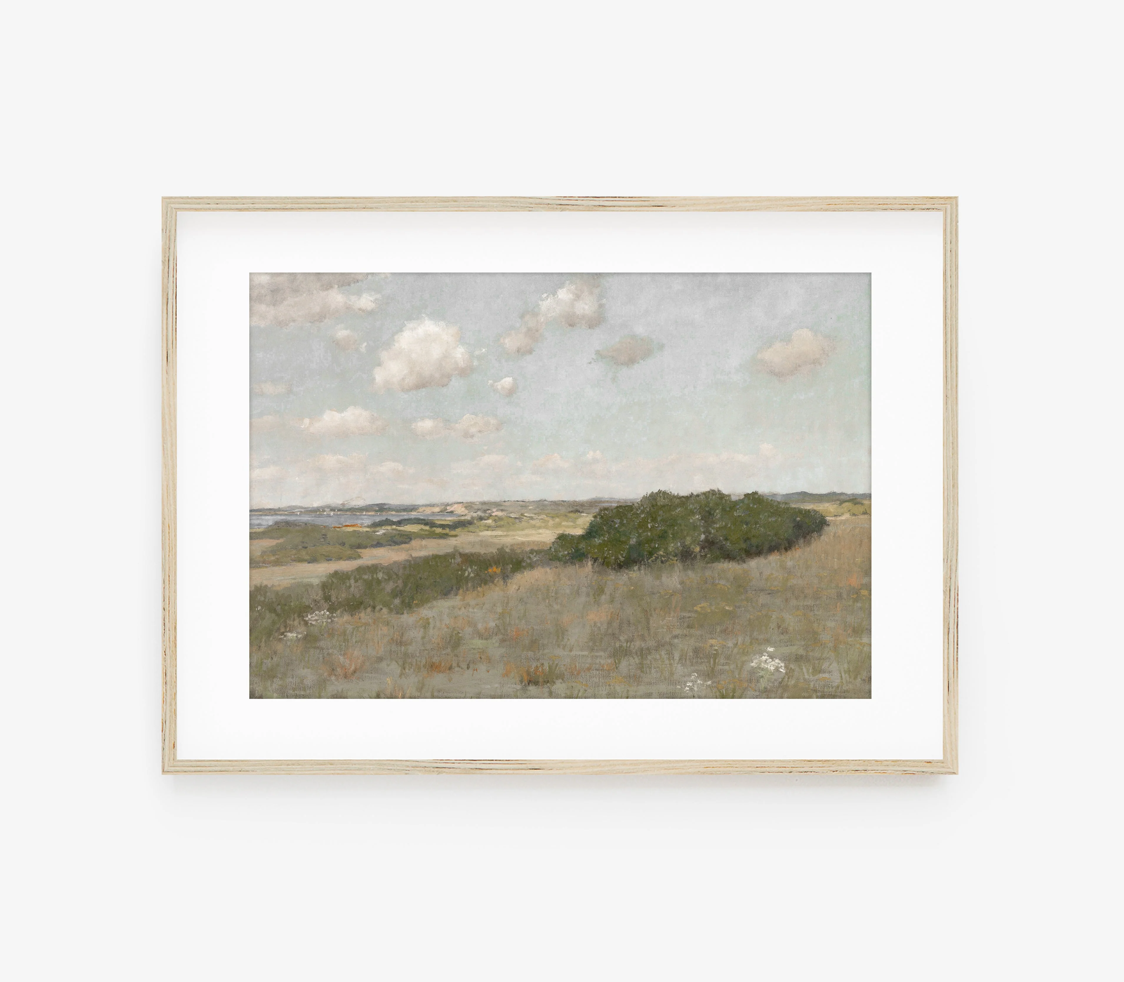 Vintage Muted Pastel Landscape Art Print L0218 - Image 4