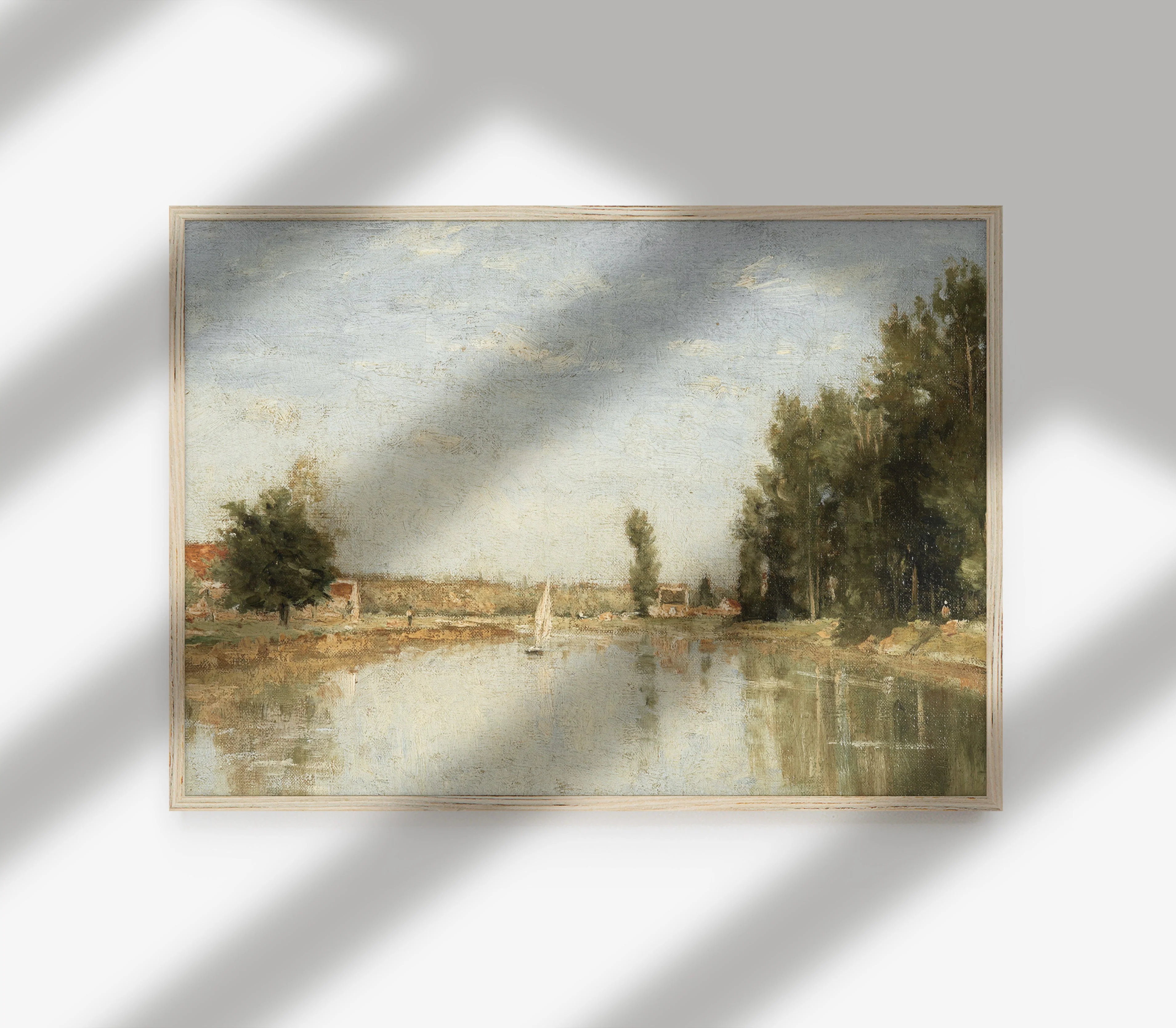 Vintage Nautical Landscape Art Print L0111 - Image 2