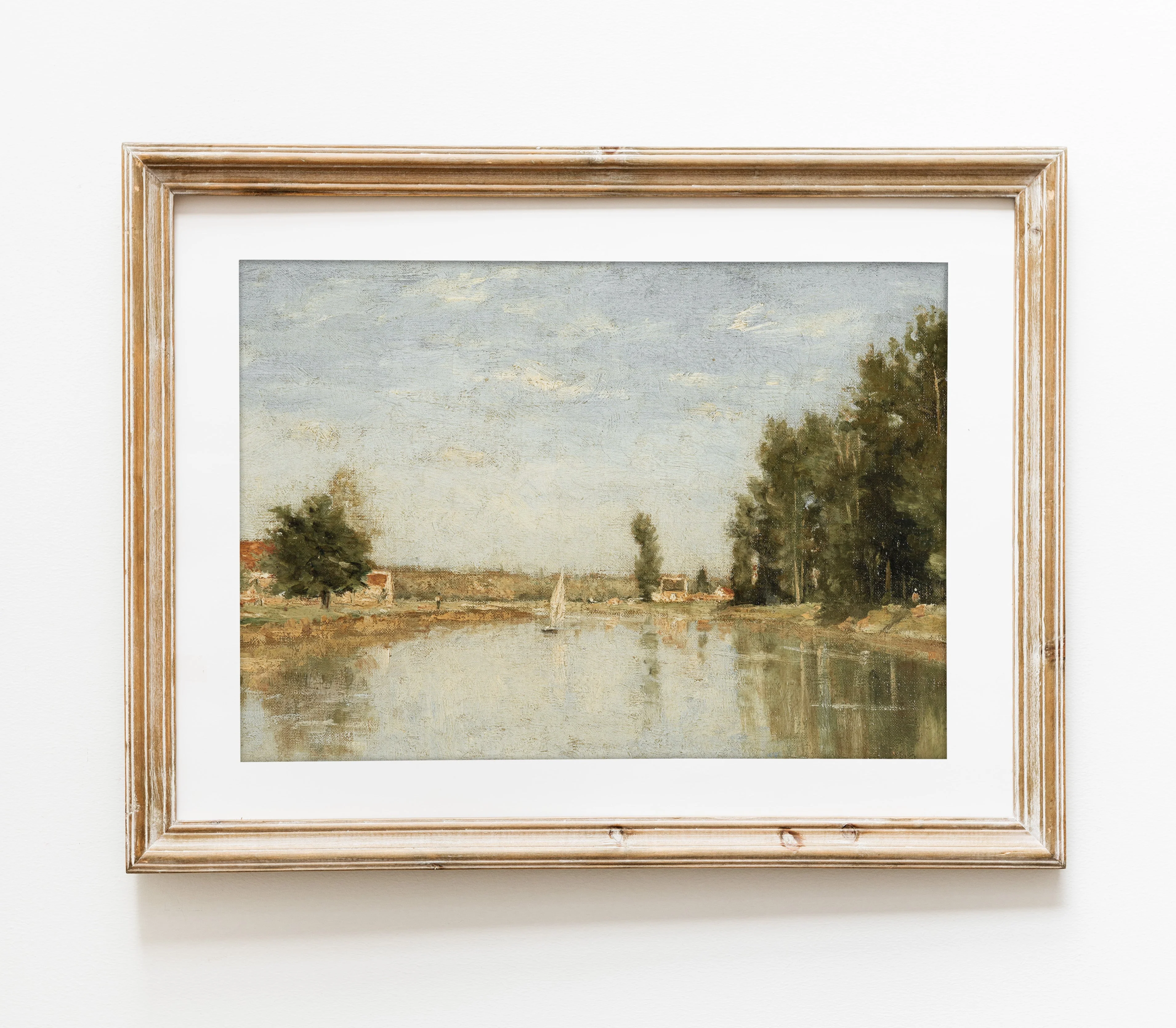 Vintage Nautical Landscape Art Print L0111 - Image 3