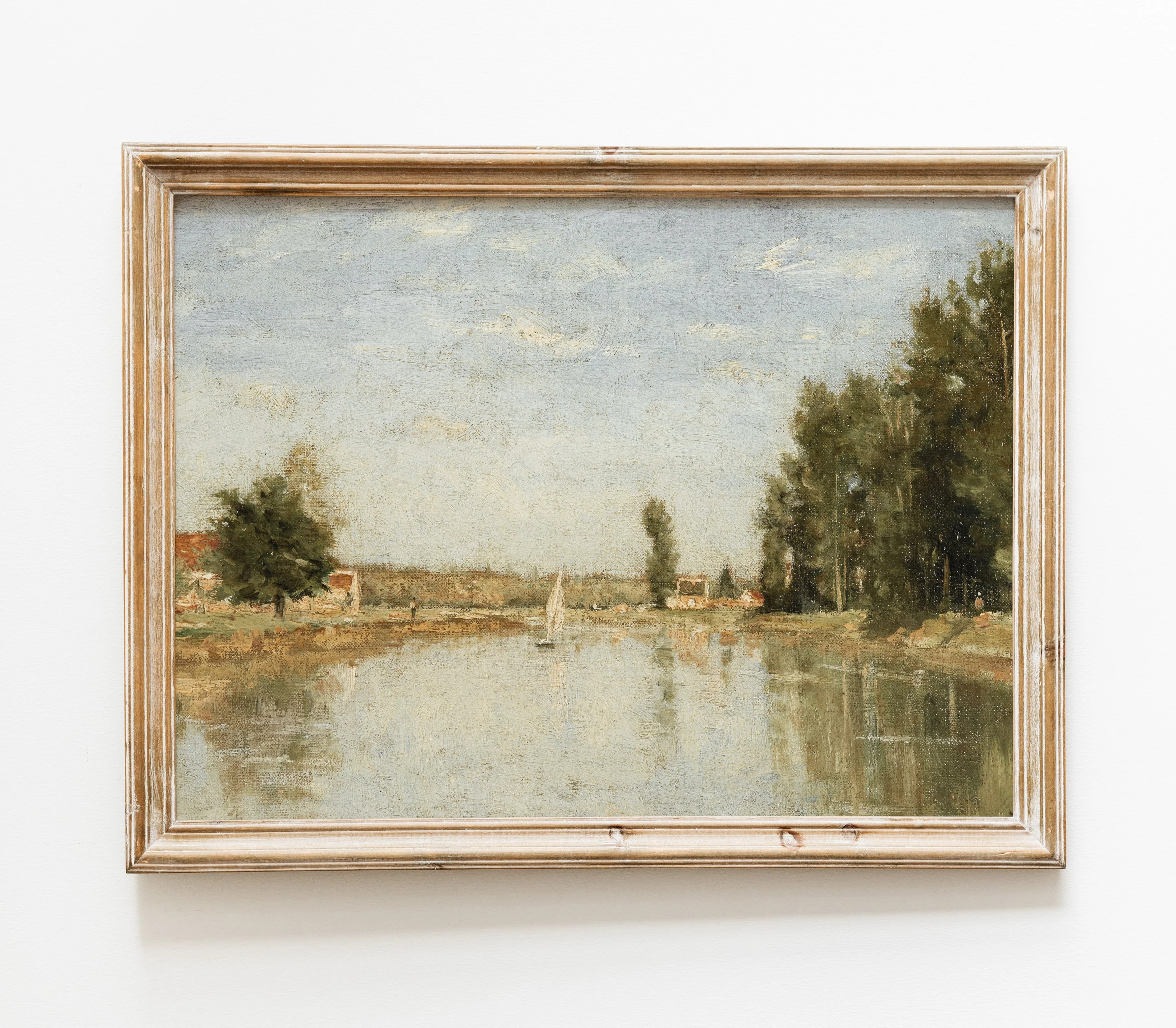 Vintage Nautical Landscape Art Print L0111 - Image 5