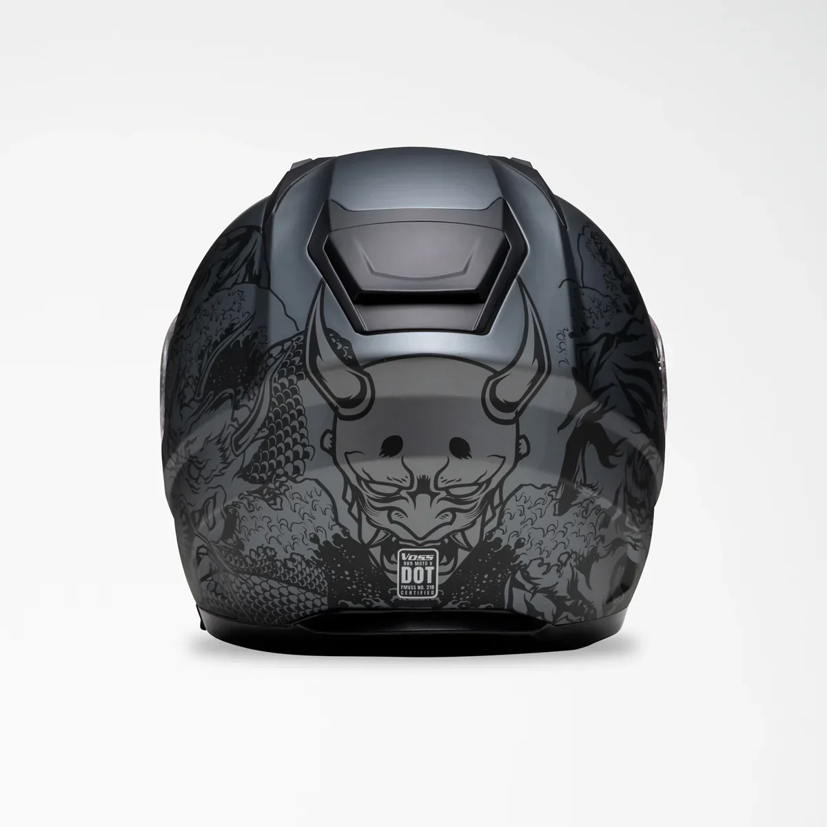Voss 989 Moto-V Rei Full Face Matte Motorcycle Helmet - Image 18