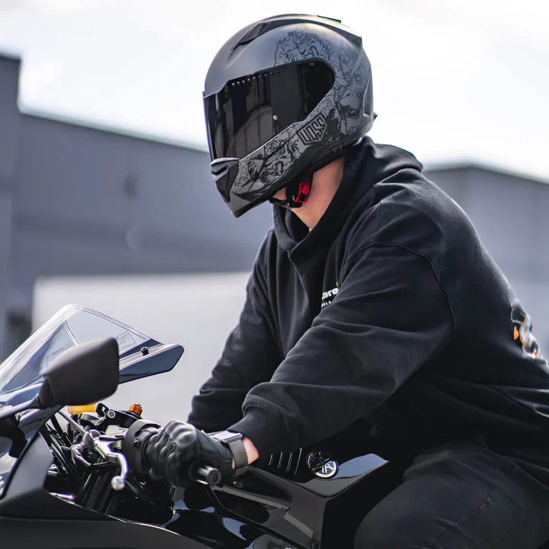 Voss 989 Moto-V Rei Full Face Matte Motorcycle Helmet - Image 21