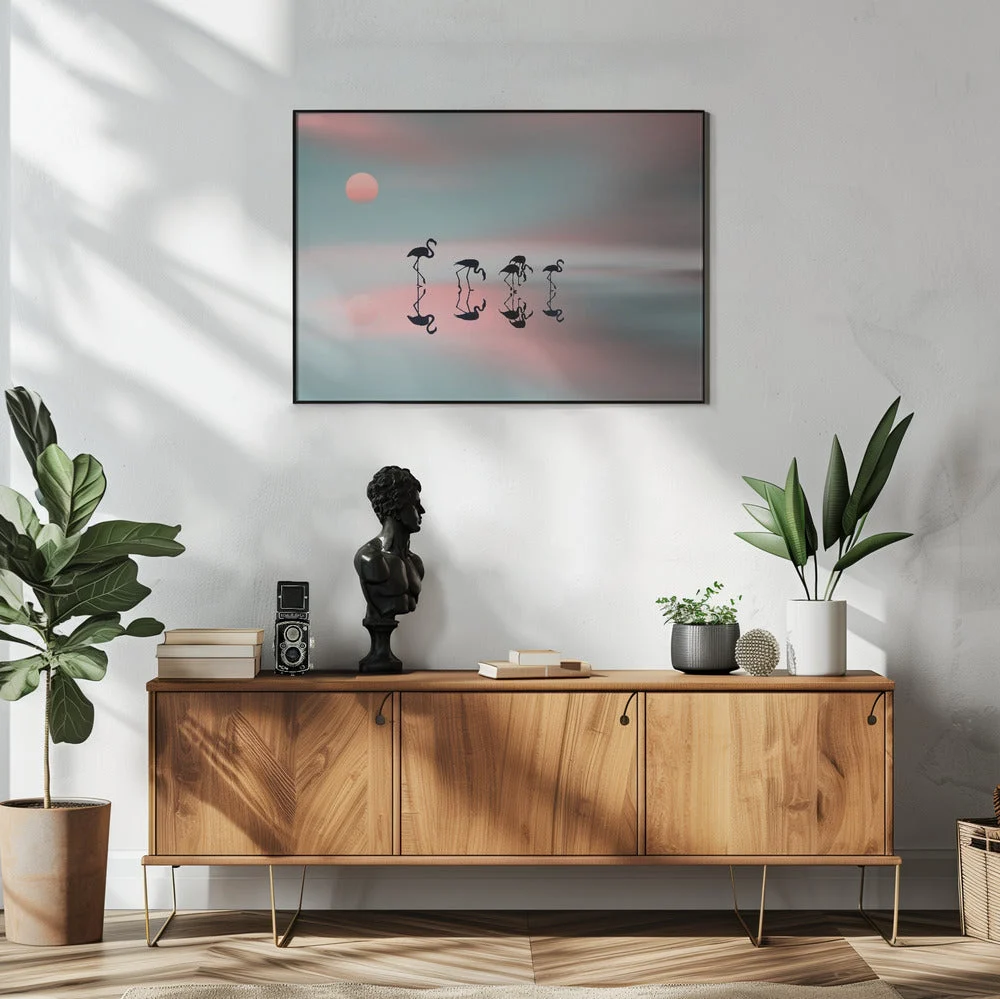 Wal Art Family flamingos. - Image 6