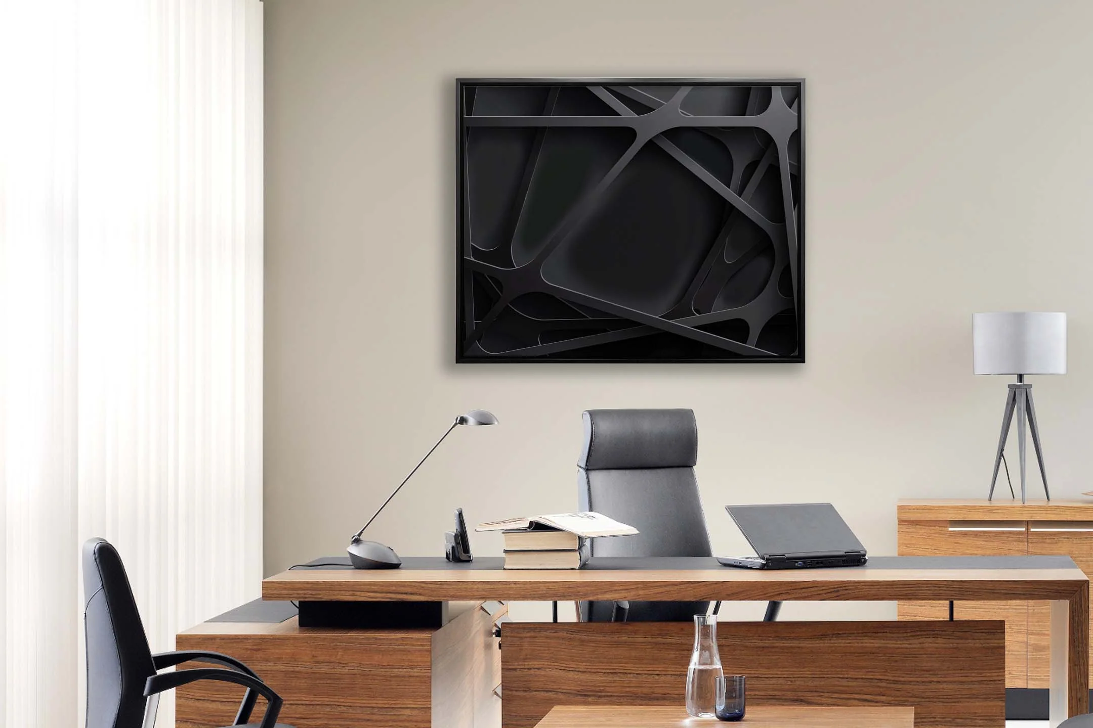 Wall Art-3 D Black-Canvas Printed-Artwork - Image 7