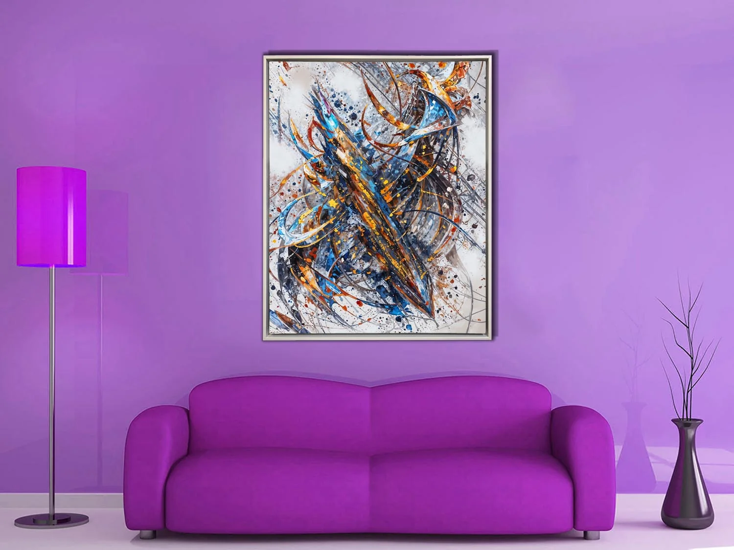 Wall Art-Abstract 2-Canvas Printed-Artwork - Image 11