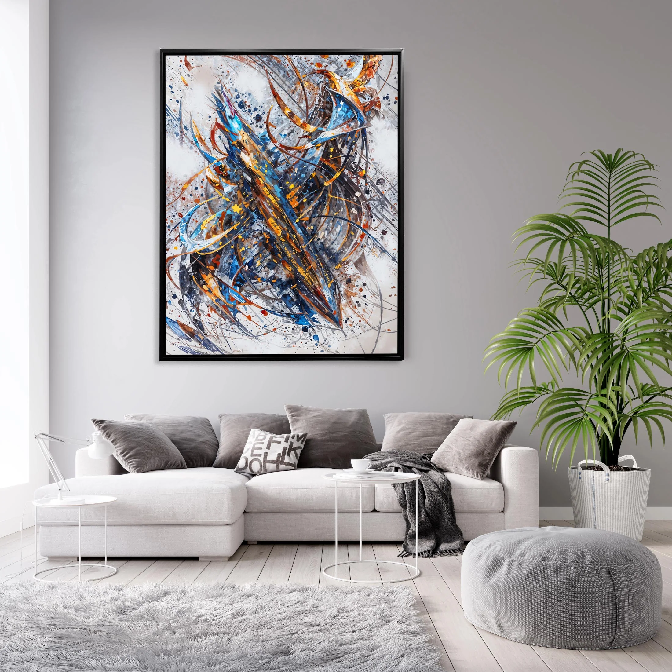 Wall Art-Abstract 2-Canvas Printed-Artwork - Image 7