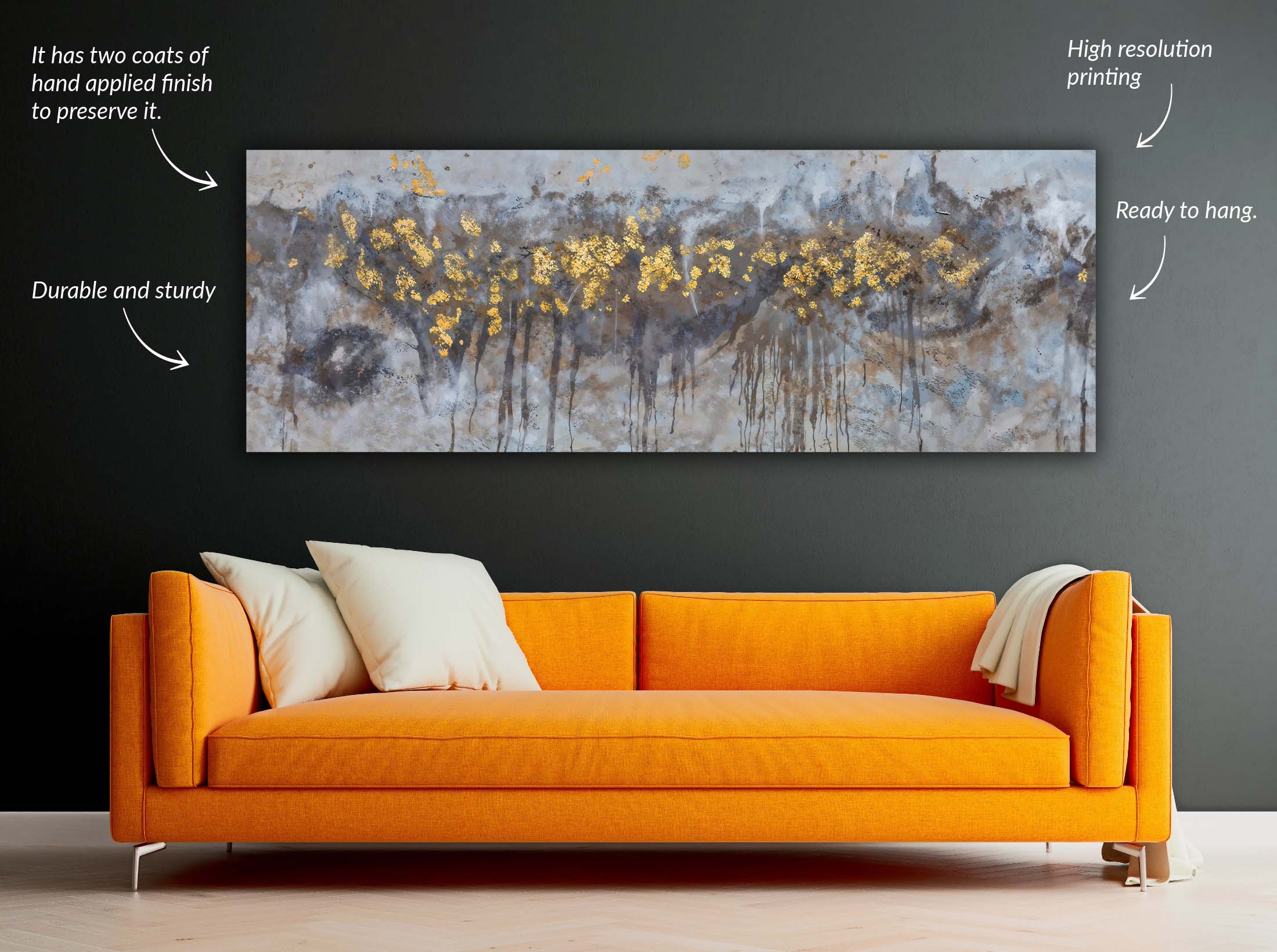 Wall art- Abstract Trees Canvas-Artwork - Image 3