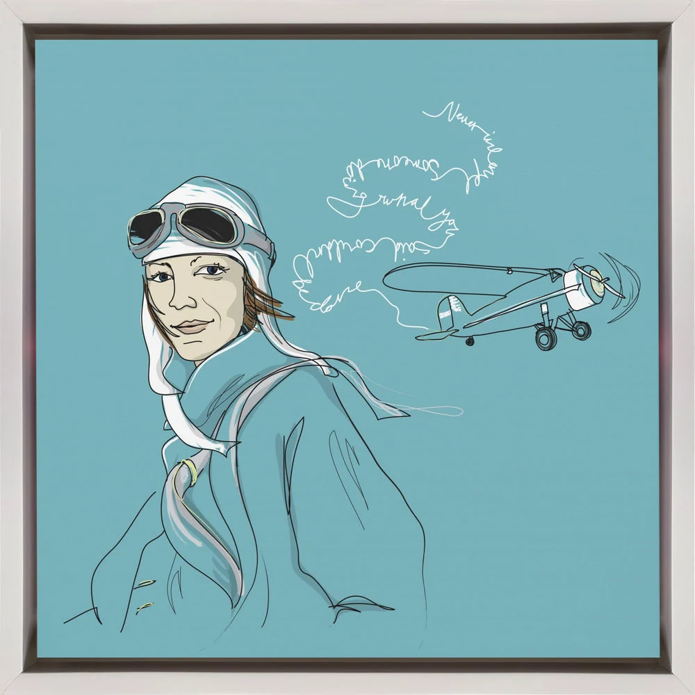 Wall art Amelia Earhart - Image 5