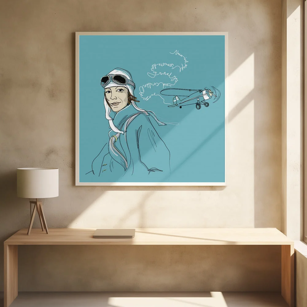 Wall art Amelia Earhart - Image 8