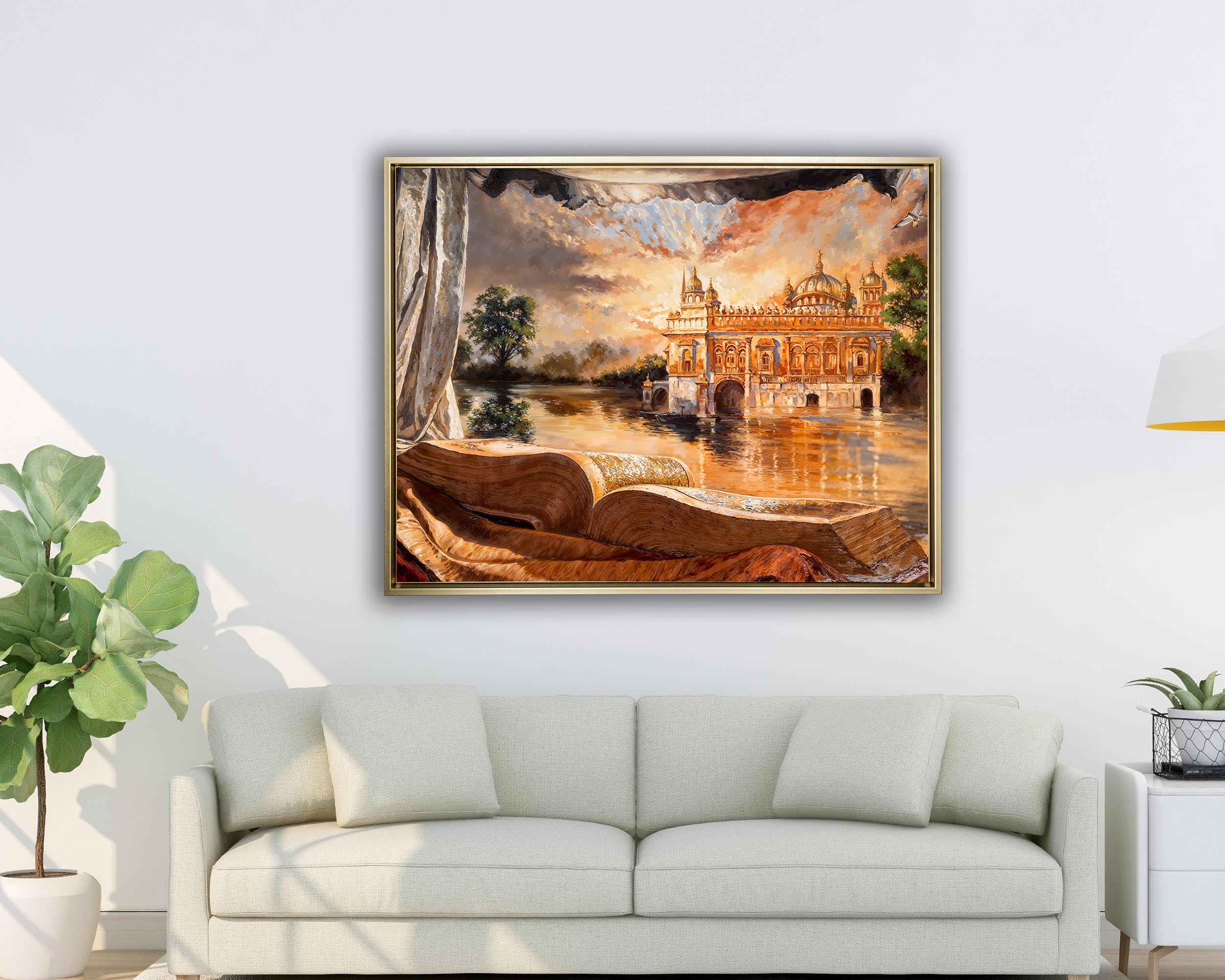 Wall Art -Ancient Golden Temple- Spiritual Wall Decor - Image 8