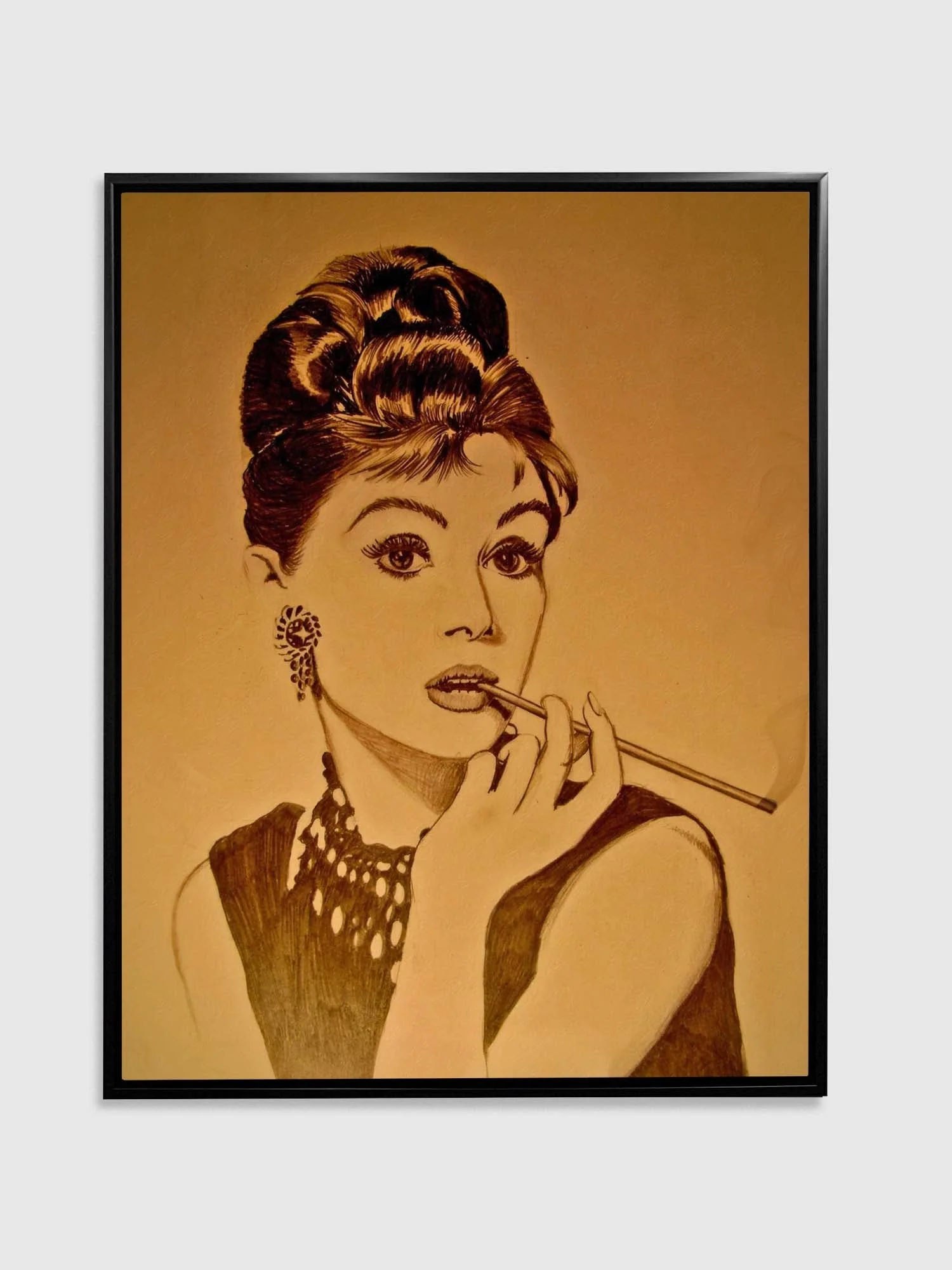 Wall Art Audrey in Sepia-Fine Art - Image 4