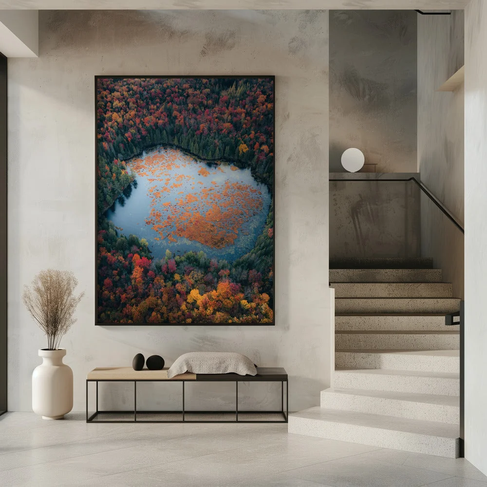Wall art Autumn at the Lake - Image 7
