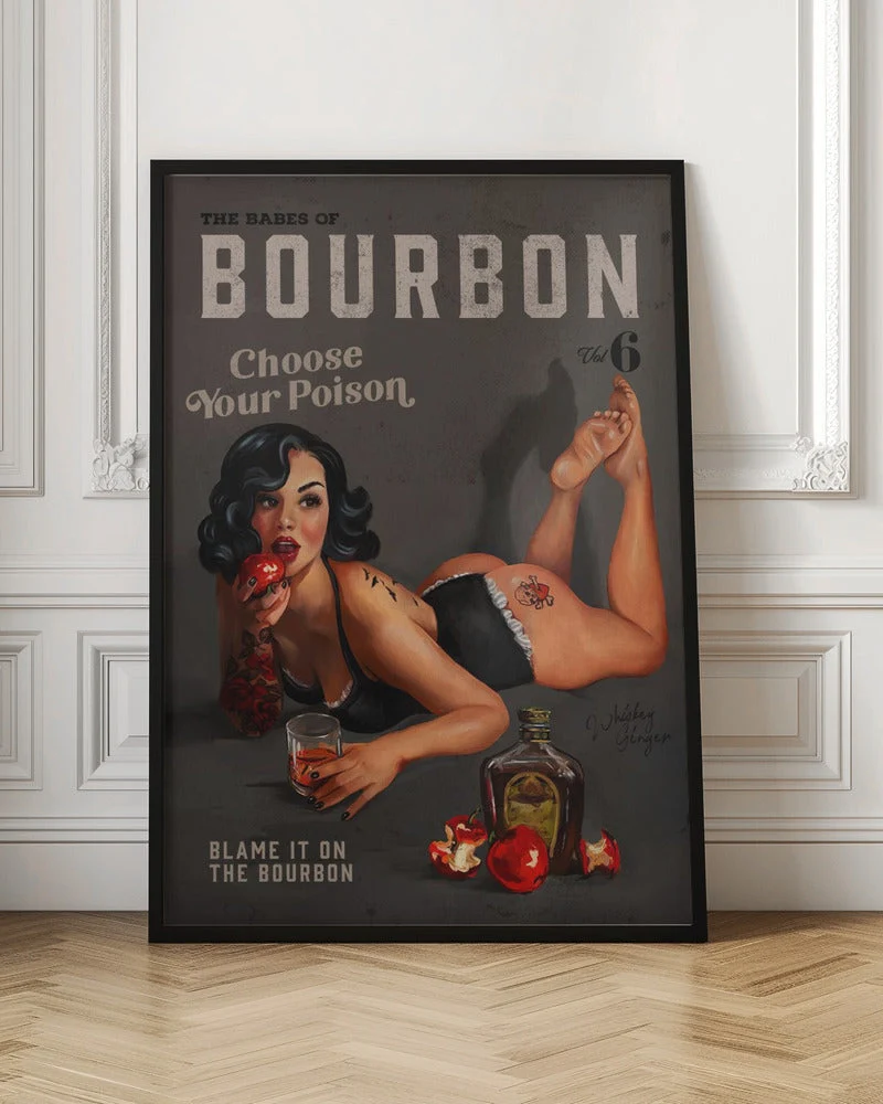 Wall art Babes of Bourbon Vol 6 Choose Your Poison Sexy Pinup - Image 2