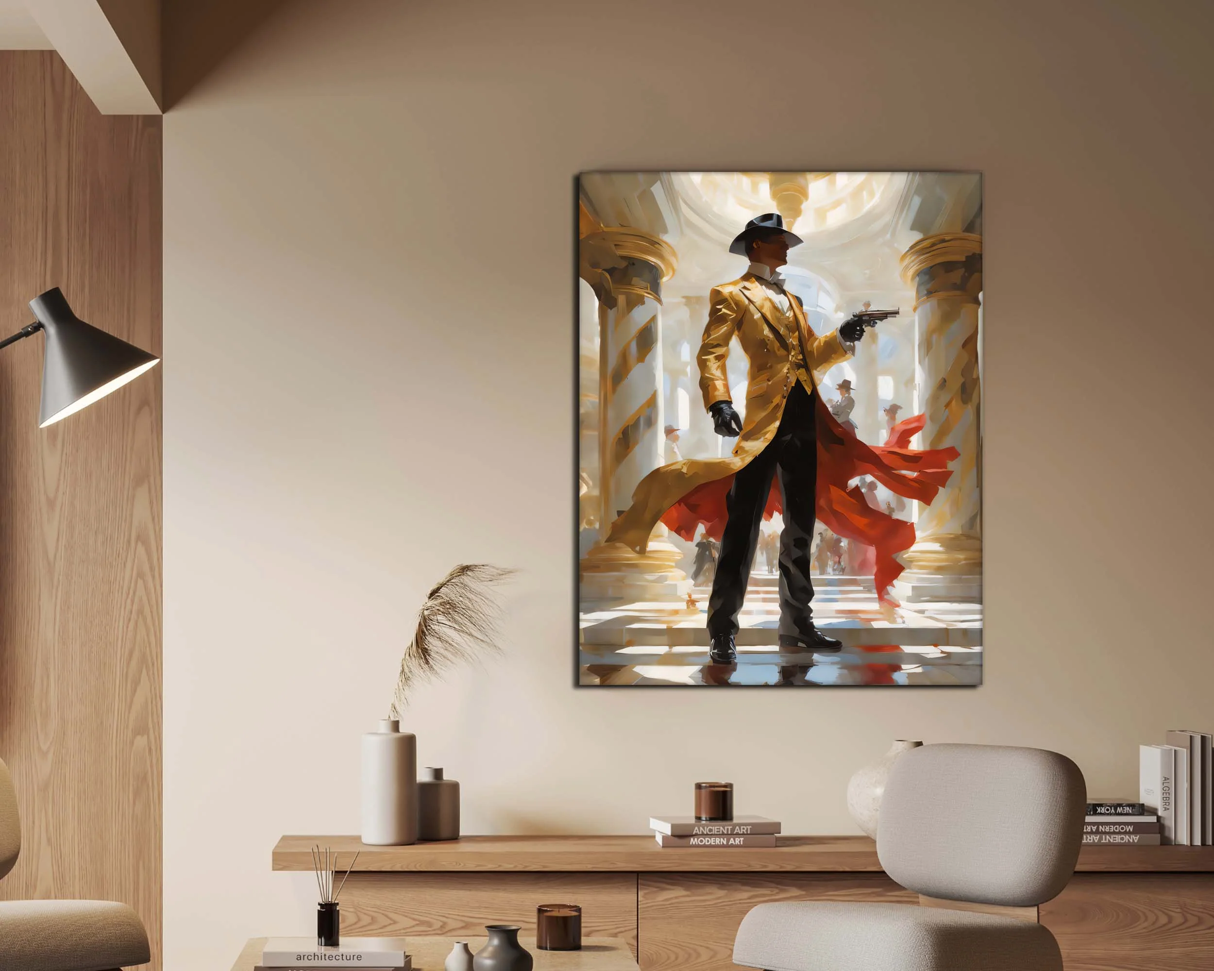 Wall Art-Back to the future Gunslinger -Canvas Printed-Artwork Decor - Image 3