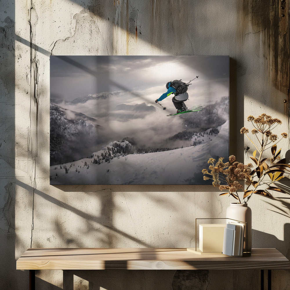 Wall art Backcountry skiing - Image 5