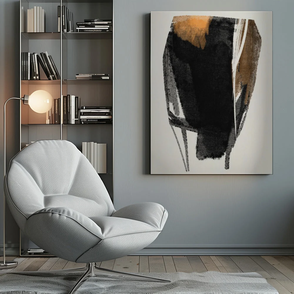 Wall art Black Figure On Neutral Background 2 - Image 10