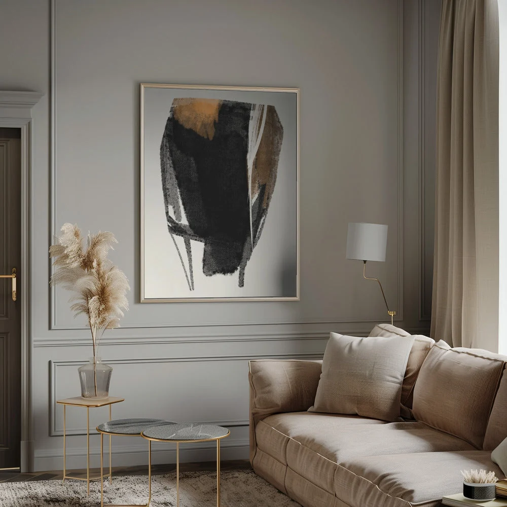 Wall art Black Figure On Neutral Background 2 - Image 12