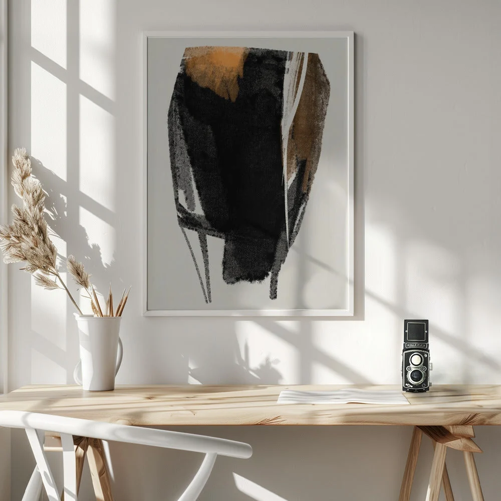 Wall art Black Figure On Neutral Background 2 - Image 6