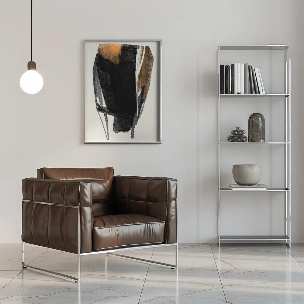 Wall art Black Figure On Neutral Background 2 - Image 8