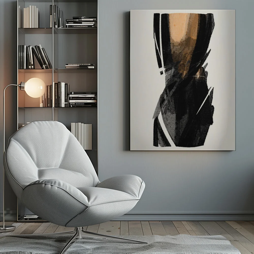 Wall art Black Figure On Neutral Background 3 - Image 10