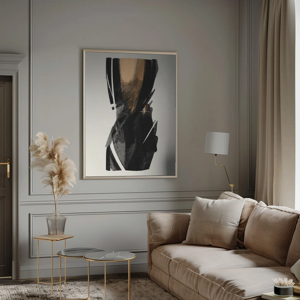 Wall art Black Figure On Neutral Background 3 - Image 12