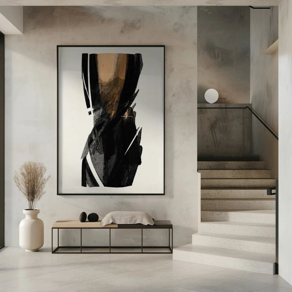 Wall art Black Figure On Neutral Background 3 - Image 7