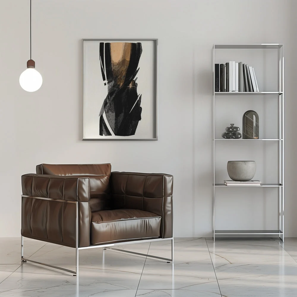 Wall art Black Figure On Neutral Background 3 - Image 8