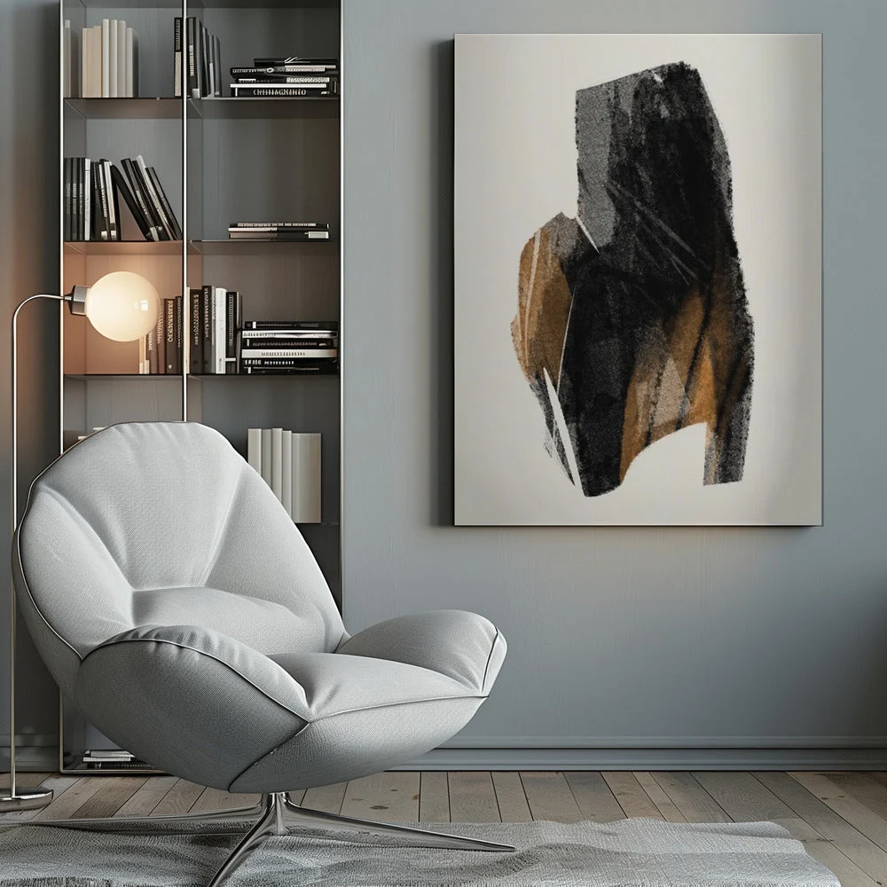 Wall art Black Figure On Neutral Background 4 - Image 10