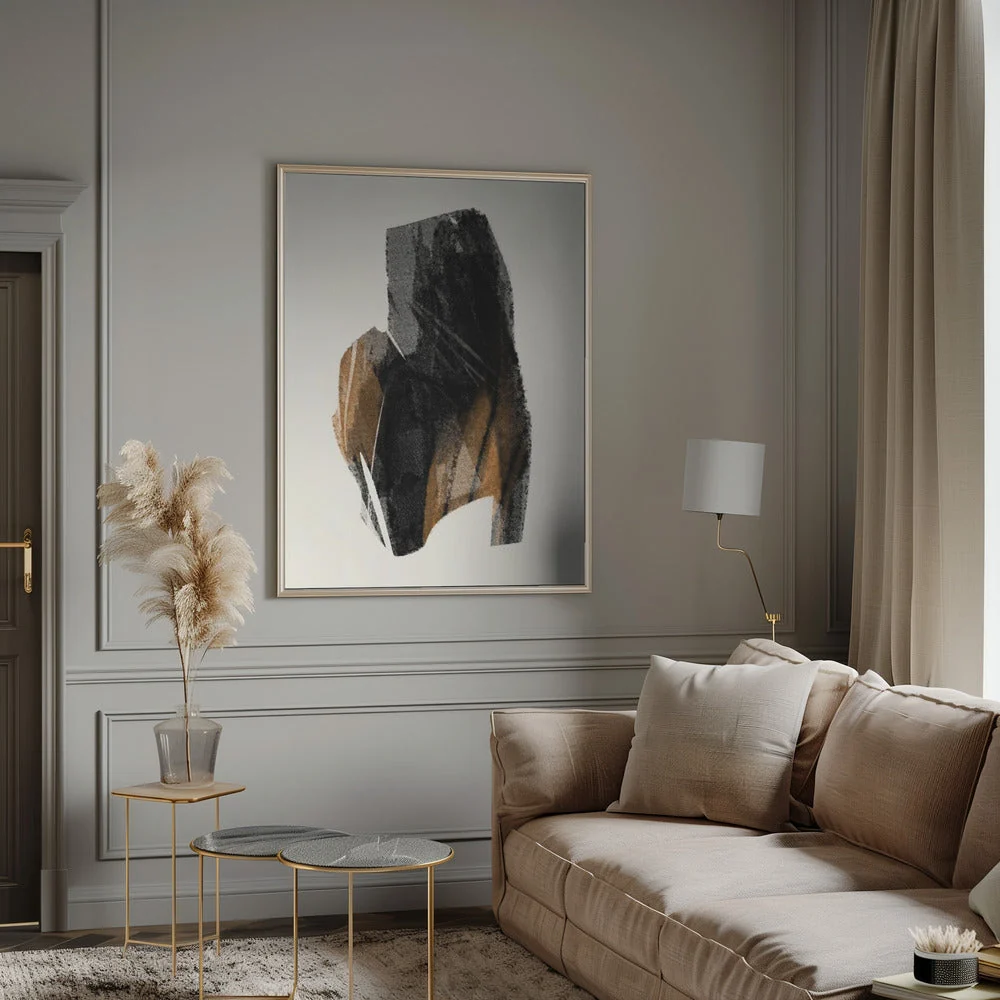 Wall art Black Figure On Neutral Background 4 - Image 12