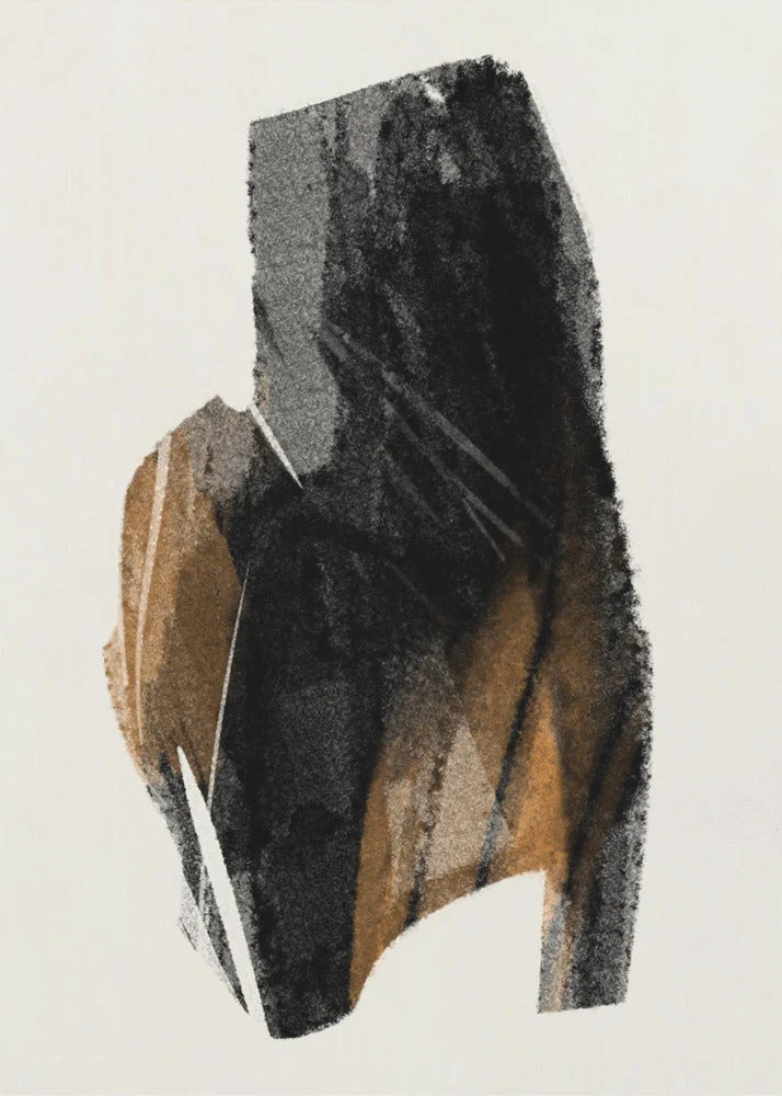 Wall art Black Figure On Neutral Background 4 - Image 2