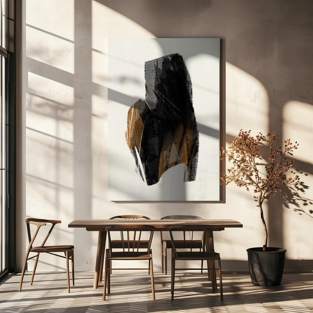 Wall art Black Figure On Neutral Background 4 - Image 5